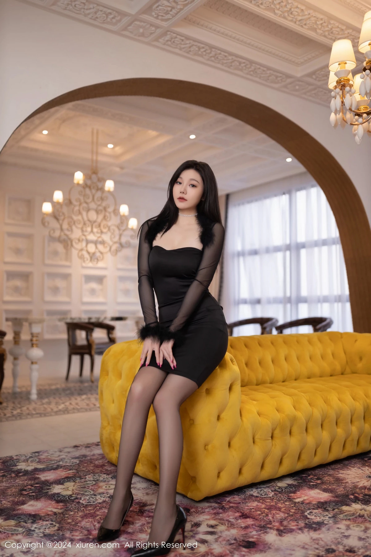 [XiuRen]高清写真图 2024.04.29 No.8471 安然anran 黑丝美腿