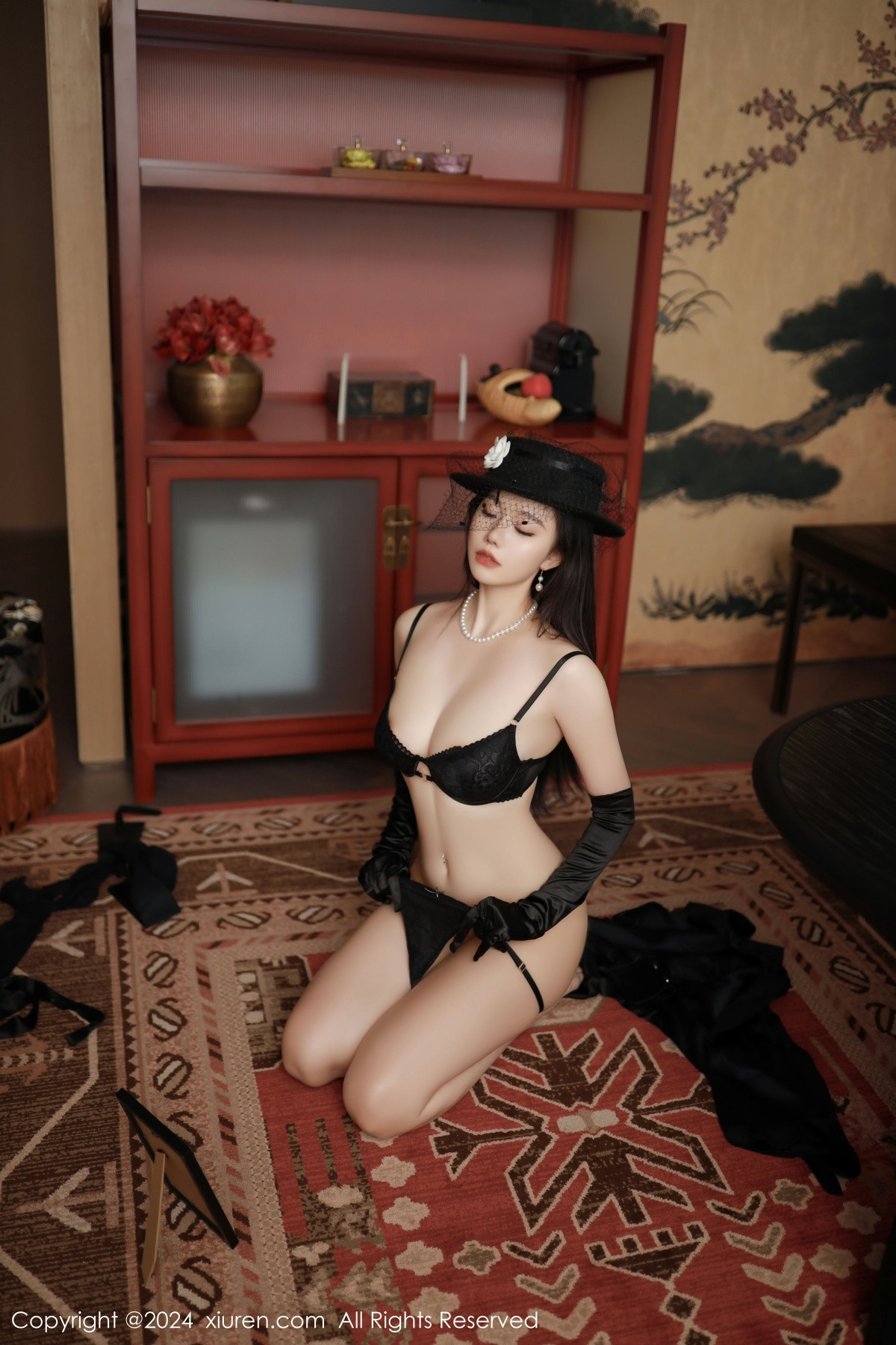 [XiuRen]高清写真图 2024.08.20 No.9041 安然anran 黑丝美臀