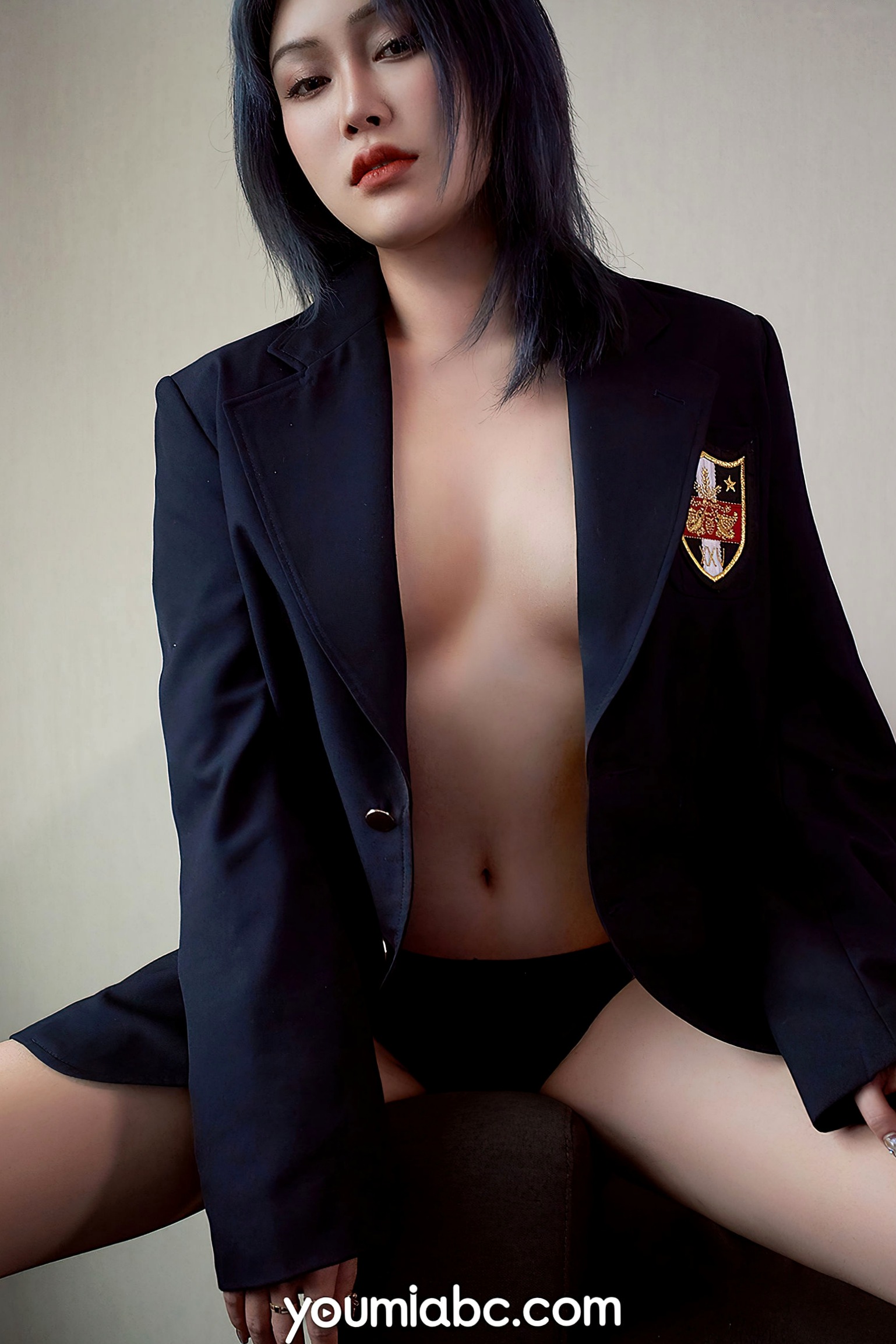 Gallery - YouMi尤蜜-2020.08.13-孙Amber-《缠绵挚爱》私房照，英伦制服诱惑，纹身美腿极致视觉盛宴尤蜜荟 - Chiness Model 私房照制服性感美腿诱惑 孙Amber女神私房照_秀色女神 - image 15