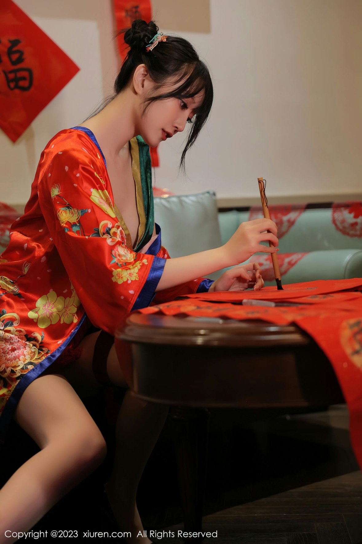 [XiuRen]高清写真图 2023.01.20 No.6167 玥儿玥er 新春美腿