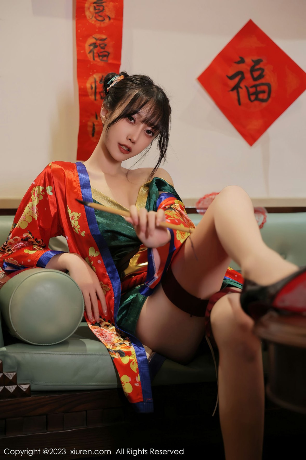 [XiuRen]高清写真图 2023.01.20 No.6167 玥儿玥er 新春美腿