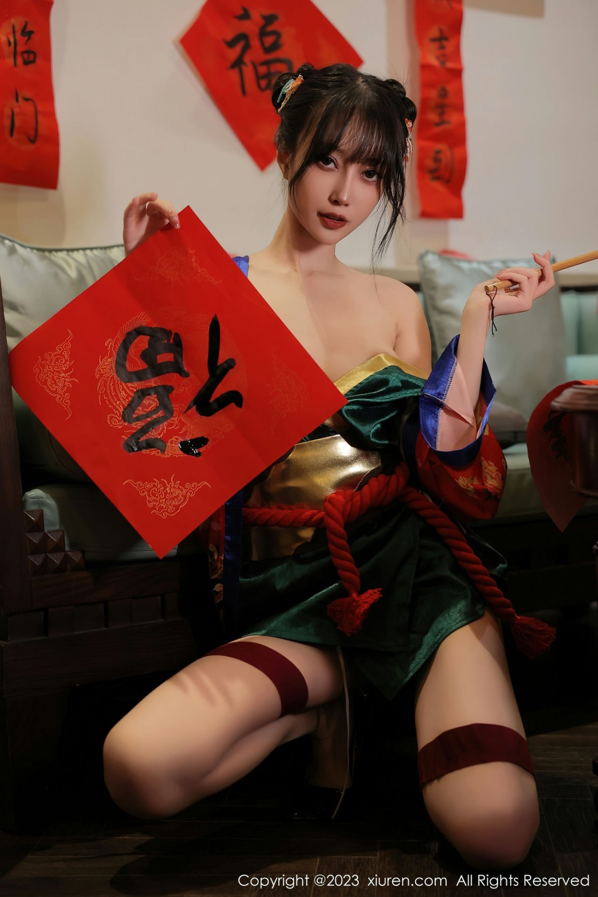 [XiuRen]高清写真图 2023.01.20 No.6167 玥儿玥er 新春美腿