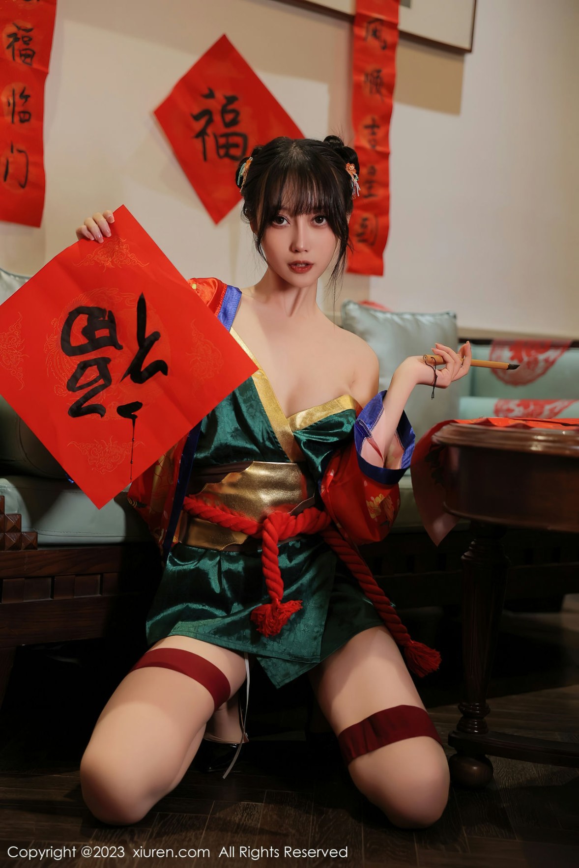 [XiuRen]高清写真图 2023.01.20 No.6167 玥儿玥er 新春美腿