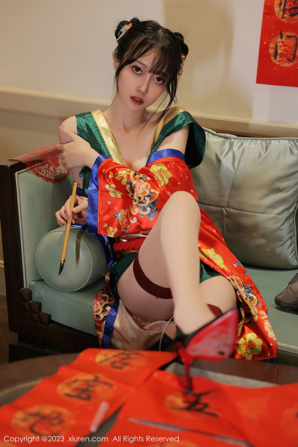 [XiuRen]高清写真图 2023.01.20 No.6167 玥儿玥er 新春美腿