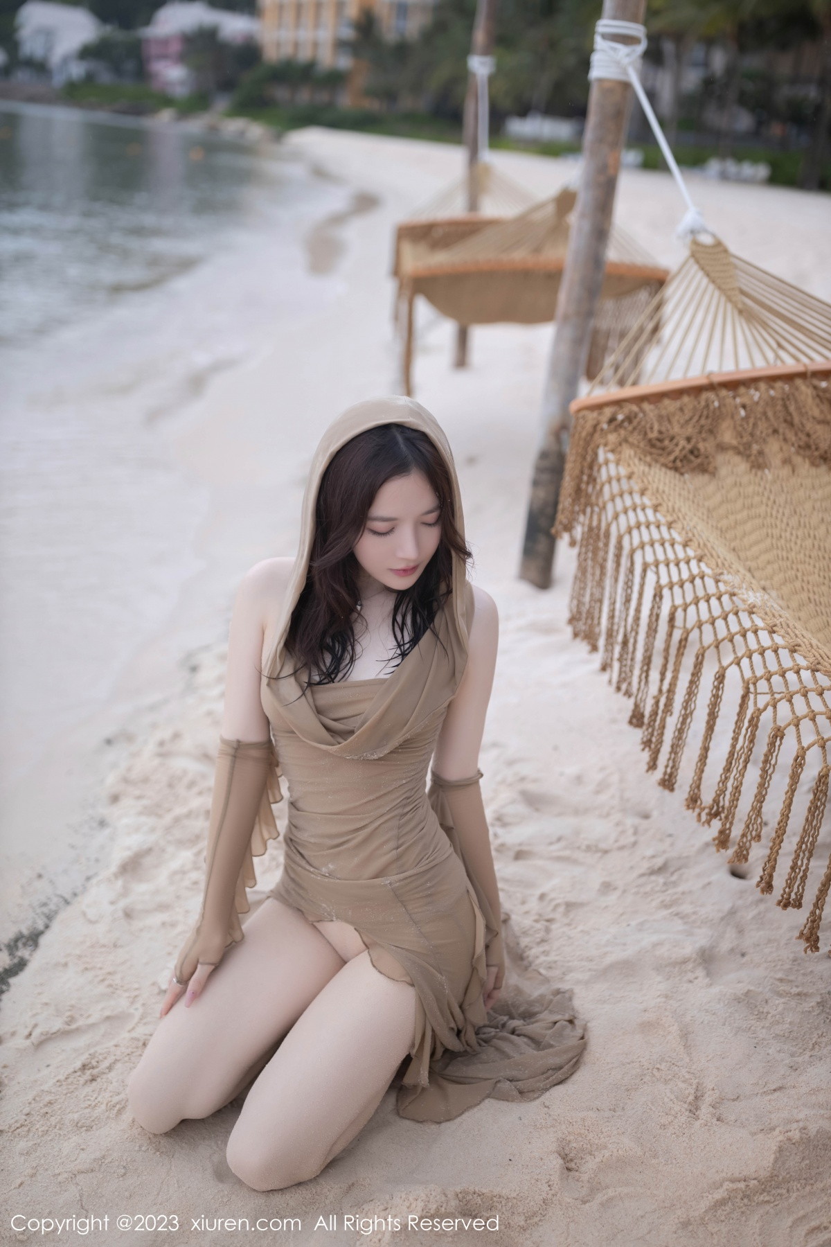 [XiuRen]高清写真图 2023.08.25 No.7288 鱼子酱Fish 沙滩美腿