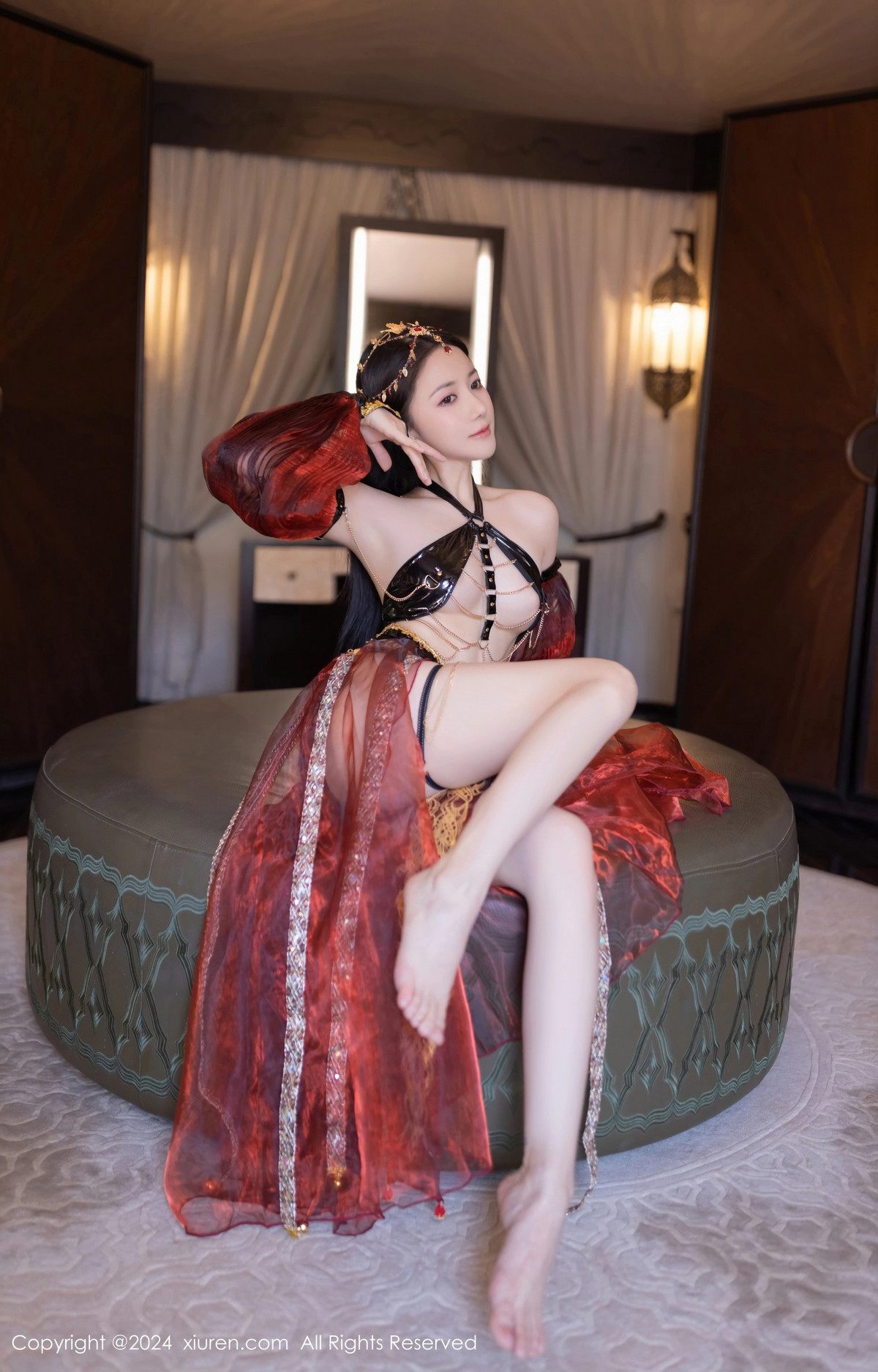 [XiuRen]高清写真图 2024.06.28 No.8778 鱼子酱Fish 舞娘装扮