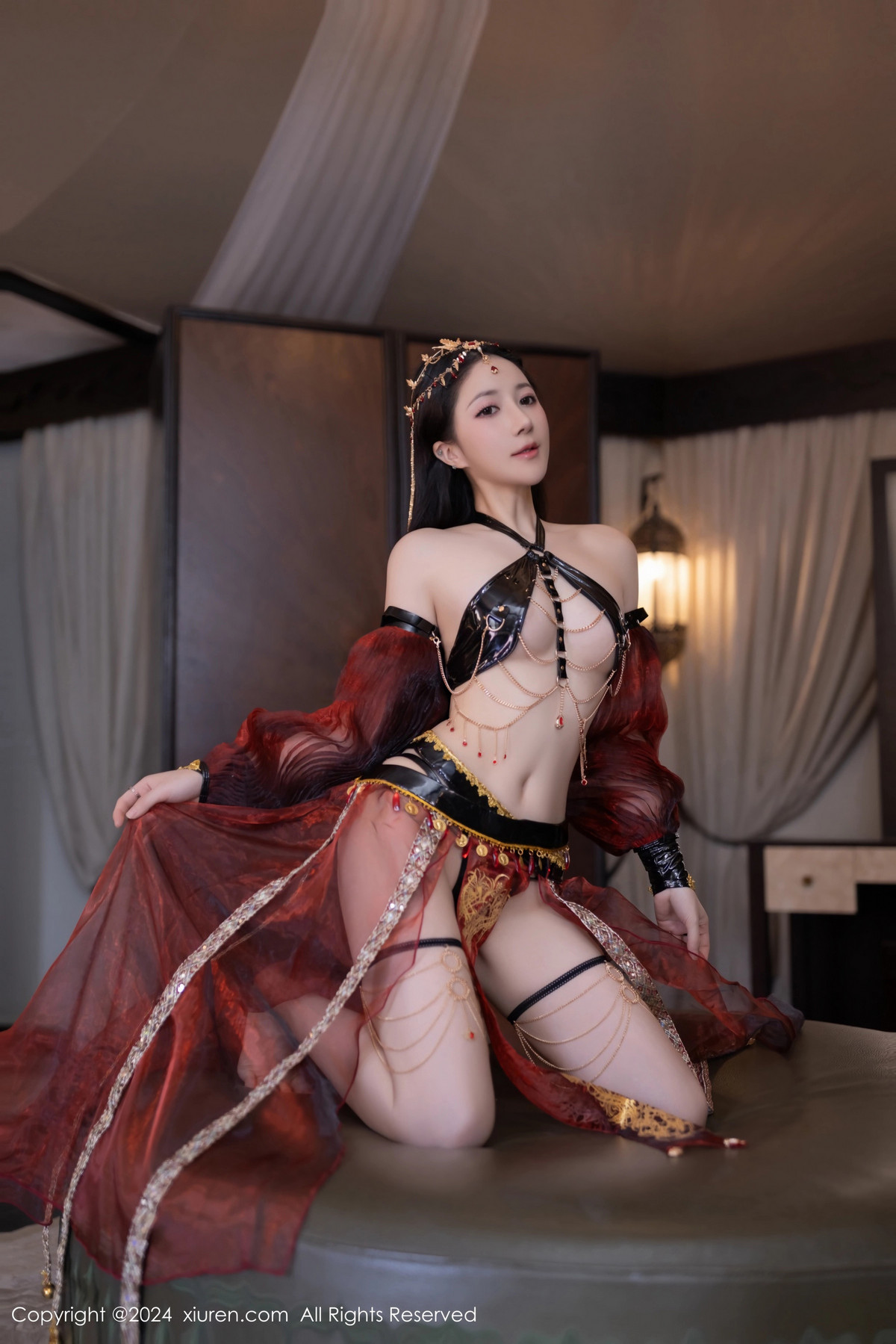 [XiuRen]高清写真图 2024.06.28 No.8778 鱼子酱Fish 舞娘装扮