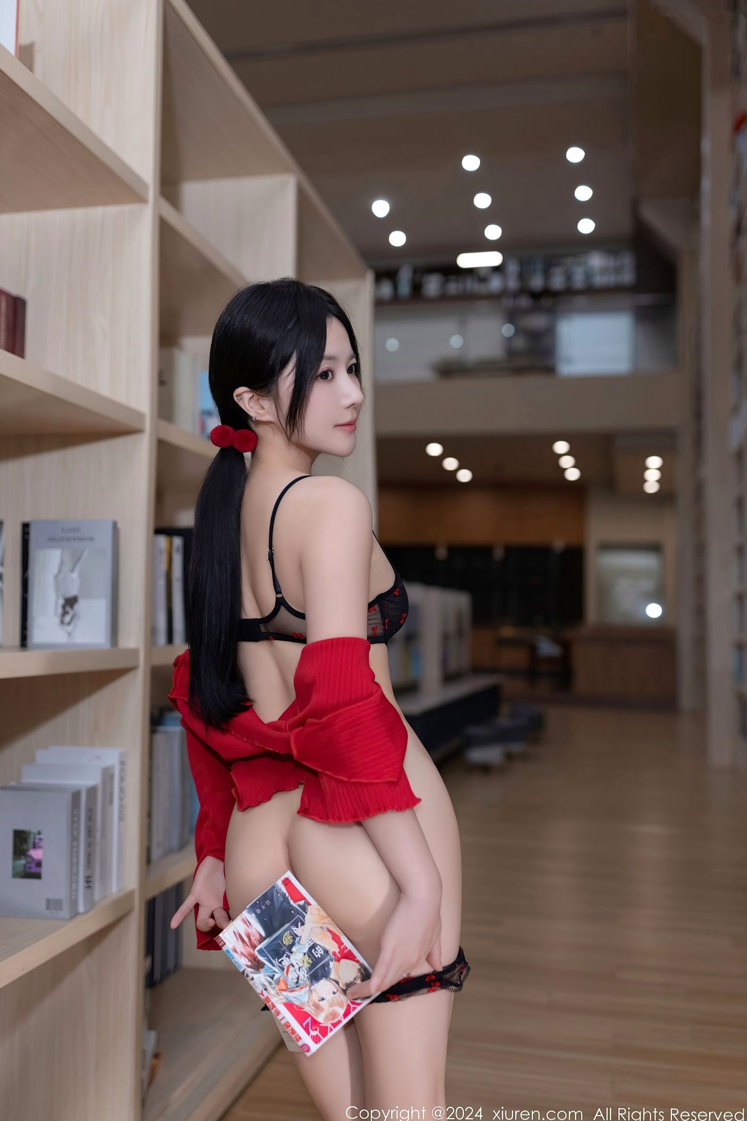 Gallery - XiuRen秀人网 - XiuRen -8596-鱼子酱Fish-图书馆私房照-红外套黑裙性感写真-大尺度诱惑视觉盛宴-2024.05.24秀人网 - XiuRen 私房照性感大尺度诱惑 鱼子酱fish女神私房照_秀色女神 - image 56