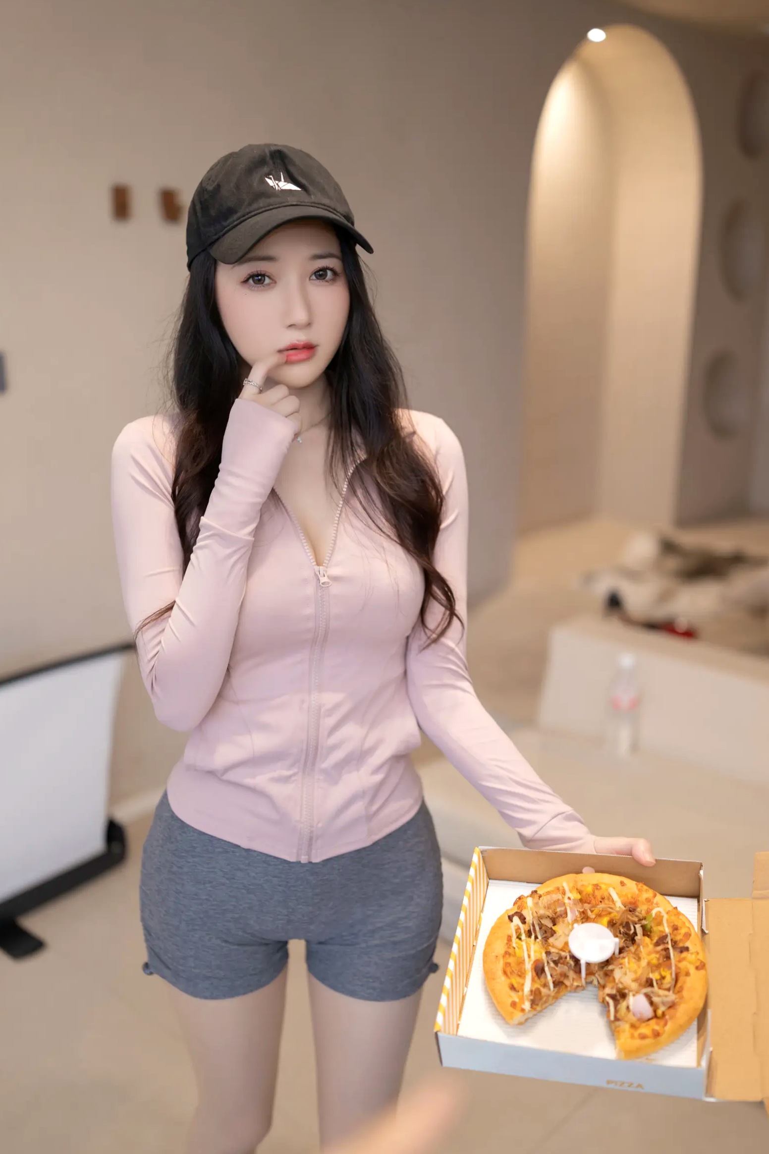 Gallery - [XR] 鱼子酱Fish 披萨主题创意私房照，大尺度性感身材曲线呈现大尺度私房照诱惑性感 鱼子酱fish女神私房照_秀色女神 - image 36