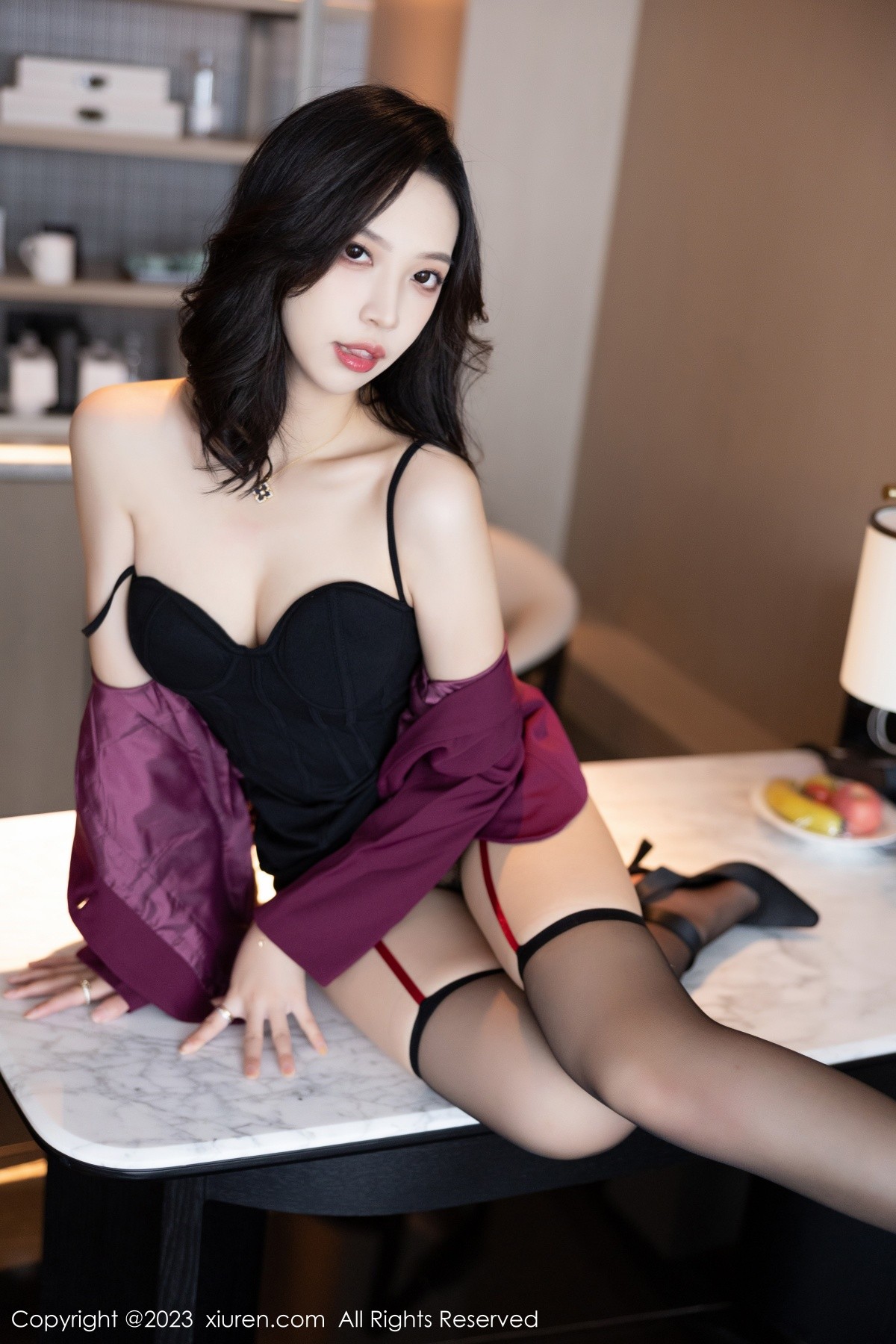 [XiuRen]高清写真图 2023.06.07 No.6870 郑颖姗Bev 黑丝美臀