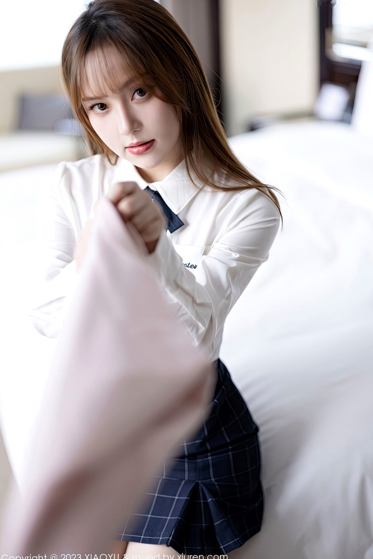 Gallery - XiaoYu语画界 - Painting World  943 豆瓣酱：职业装制服诱惑，超薄肉丝白衬衫大尺度写真语画界 - Painting World 性感丝袜制服大尺度 豆瓣酱女神私房照_秀色女神 - image 30