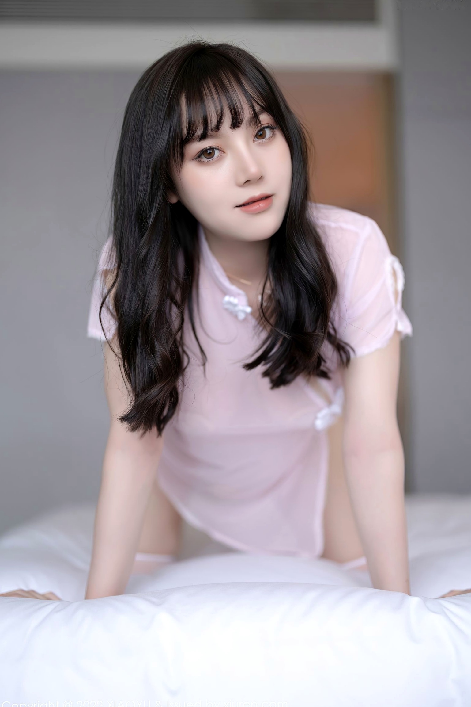 Gallery - XiaoYu语画界 - Painting World -761-豆瓣酱-粉色轻透服饰白丝袜-精选私房照-性感女神浴室诱惑大尺度-2022.04.20语画界 - Painting World 性感私房照诱惑极品 豆瓣酱女神私房照_秀色女神 - image 13