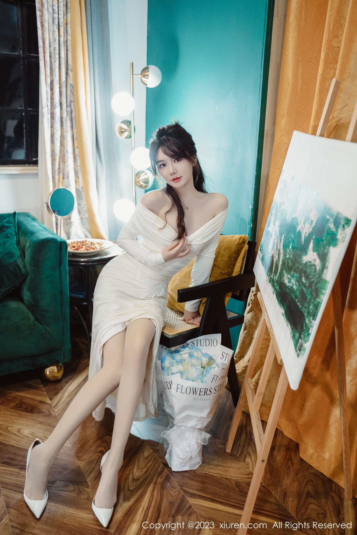 [XiuRen]高清写真图 2023.01.29 No.6182 婠婠么 丝袜美腿
