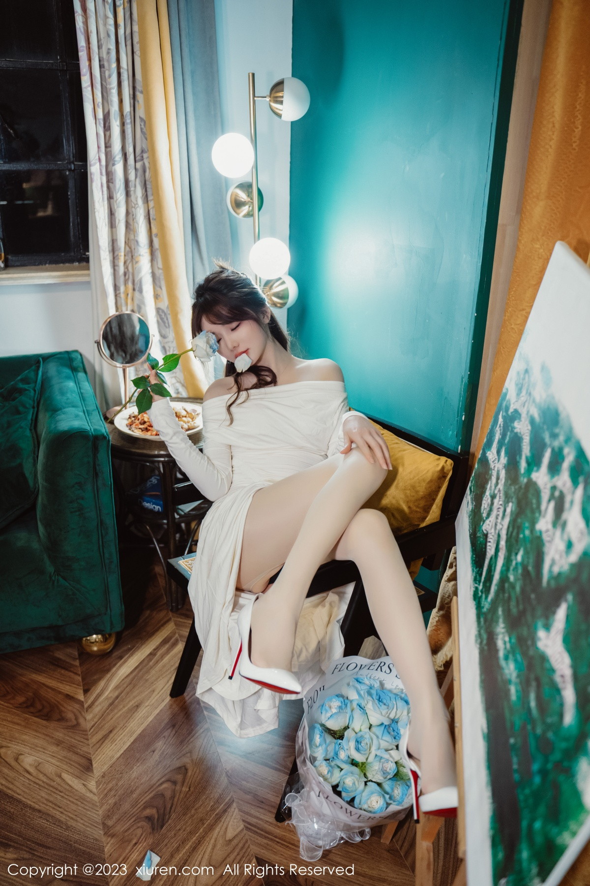 [XiuRen]高清写真图 2023.01.29 No.6182 婠婠么 丝袜美腿