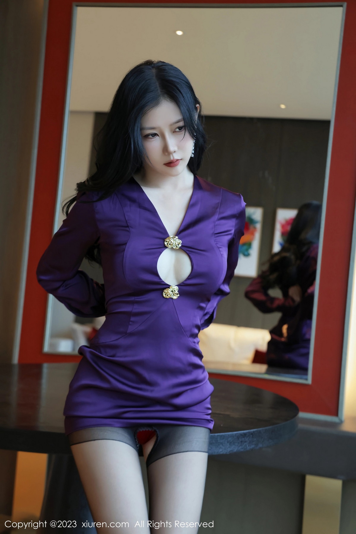 [XiuRen]高清写真图 2023.11.22 No.7700 尹甜甜 黑丝美腿