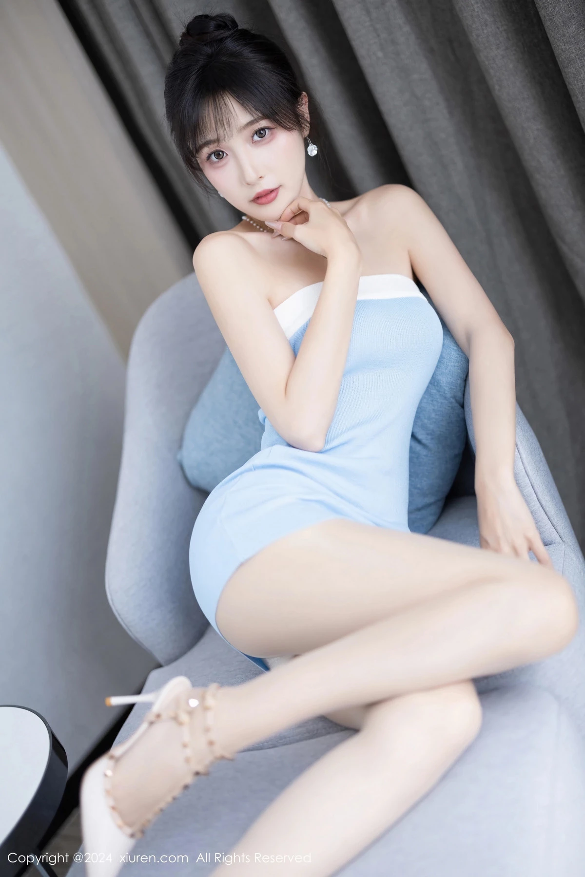 [XiuRen]高清写真图 2024.03.01 No.8165 林星阑 性感黑丝