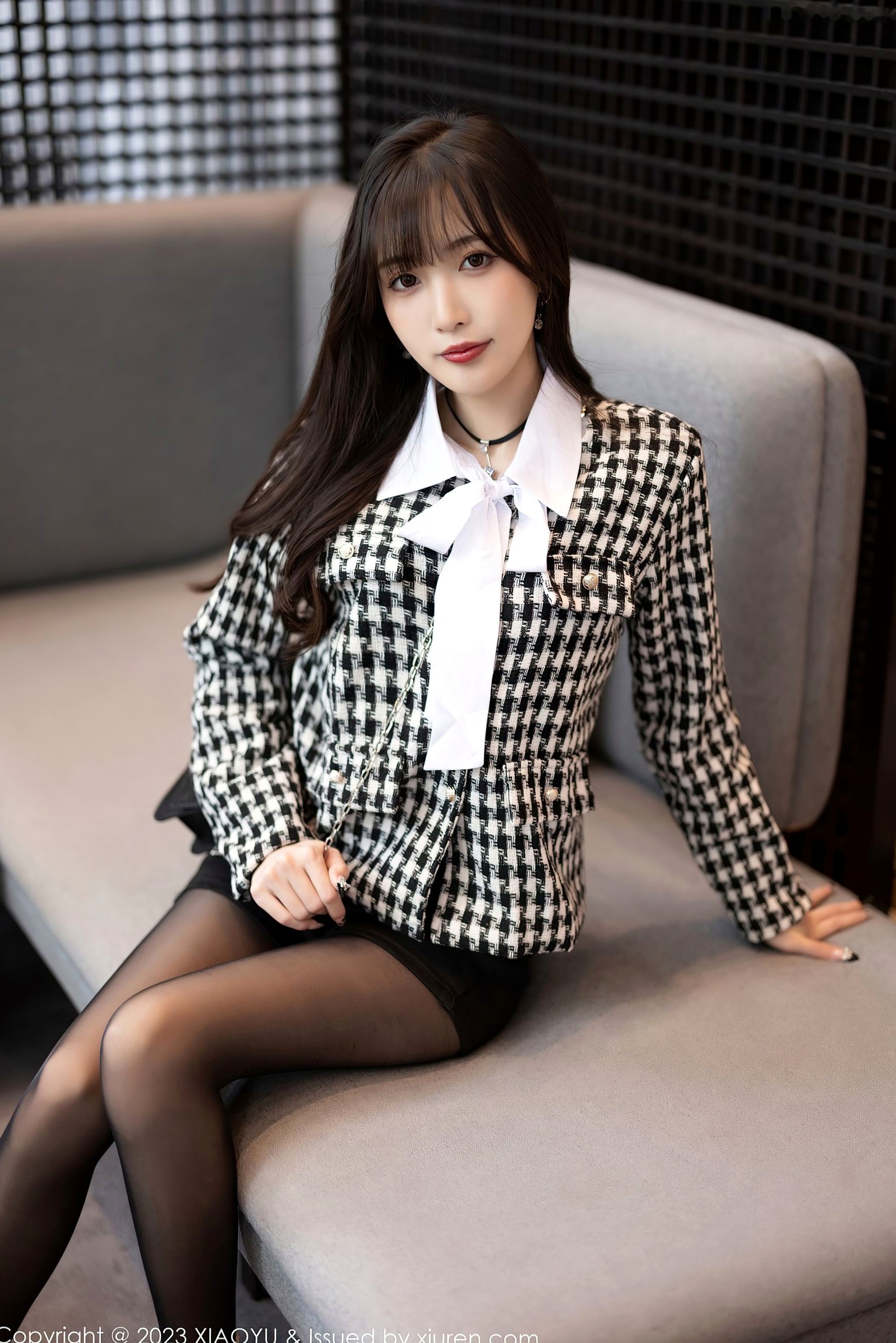 Gallery - XiaoYu语画界 - Painting World -1020-林星阑-迷人私房黑丝制服诱惑-性感白衬衫美腿-2023.05.05诱惑私房照黑丝性感语画界 - Painting World  林星阑女神私房照_秀色女神 - image 1