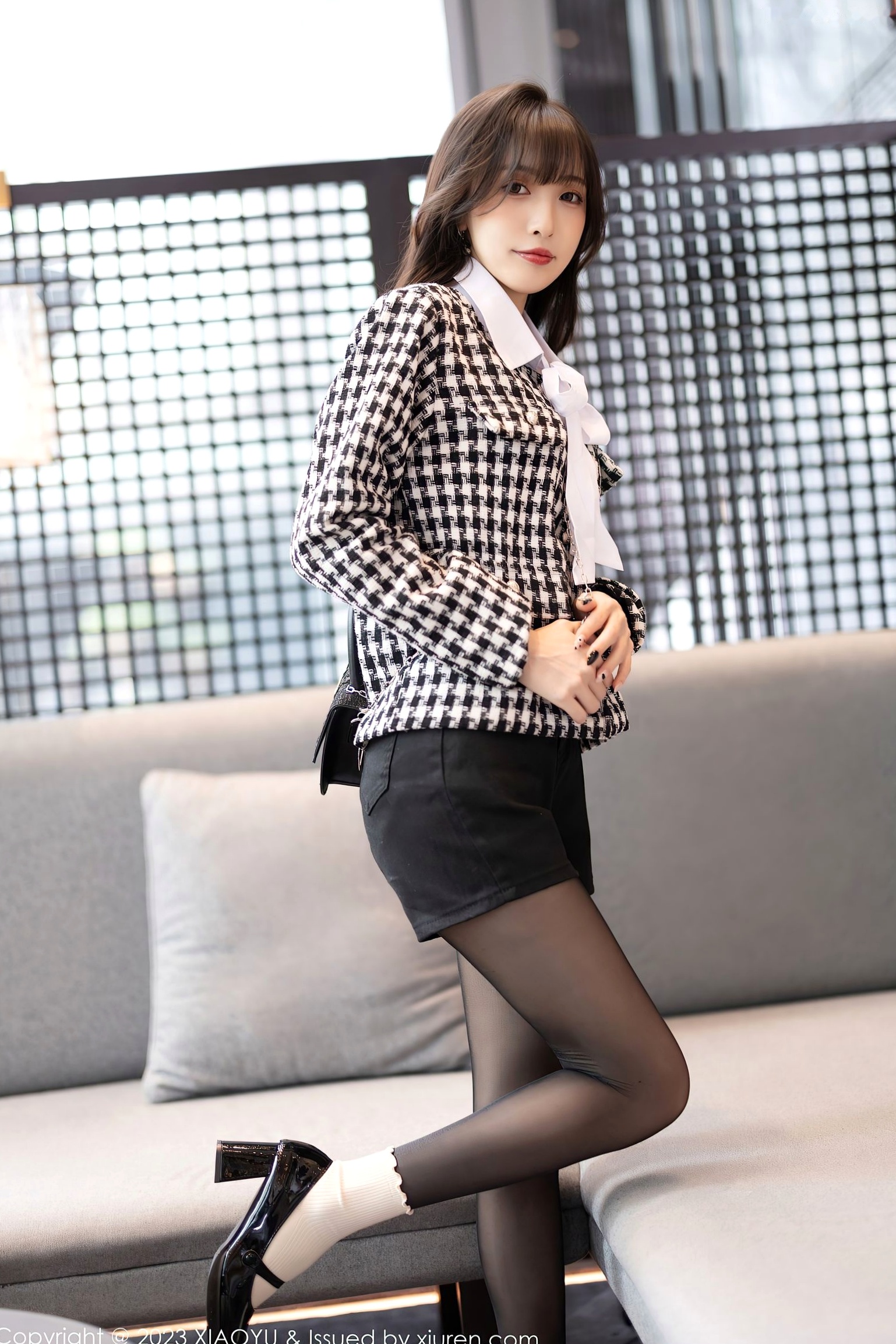 Gallery - XiaoYu语画界 - Painting World -1020-林星阑-迷人私房黑丝制服诱惑-性感白衬衫美腿-2023.05.05诱惑私房照黑丝性感语画界 - Painting World  林星阑女神私房照_秀色女神 - image 6