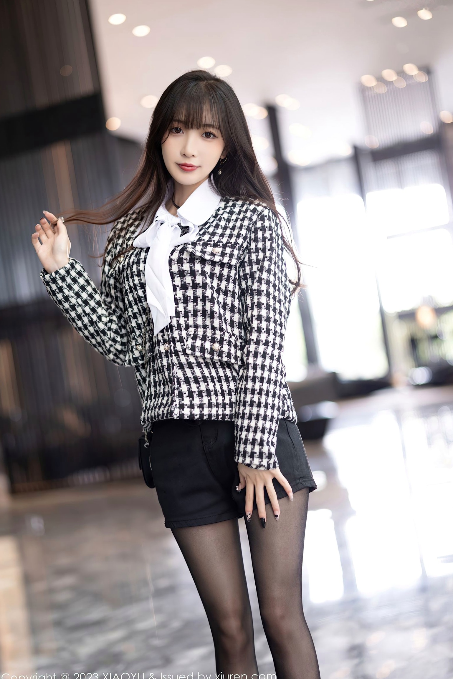 Gallery - XiaoYu语画界 - Painting World -1020-林星阑-迷人私房黑丝制服诱惑-性感白衬衫美腿-2023.05.05诱惑私房照黑丝性感语画界 - Painting World  林星阑女神私房照_秀色女神 - image 8