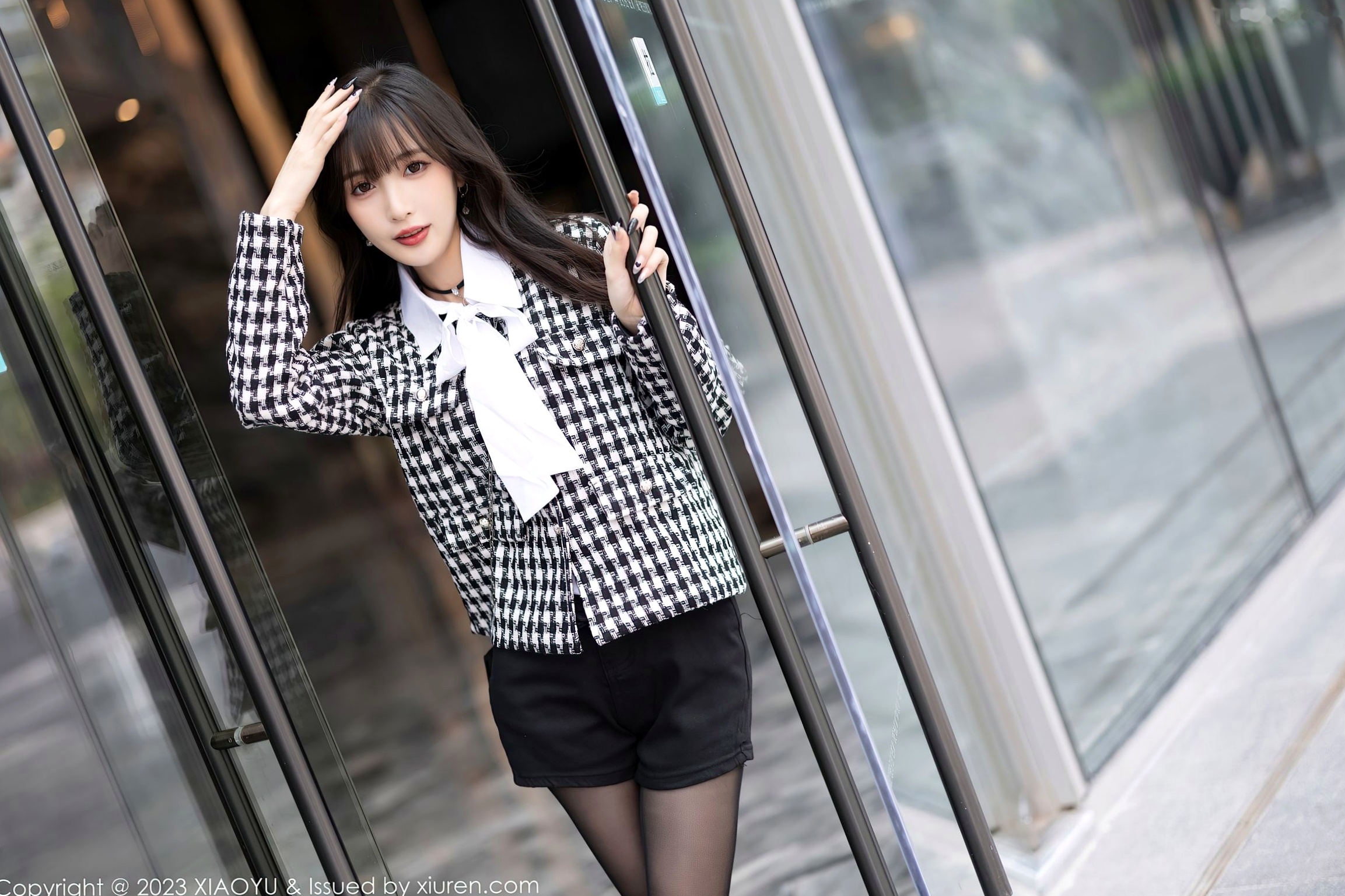 Gallery - XiaoYu语画界 - Painting World -1020-林星阑-迷人私房黑丝制服诱惑-性感白衬衫美腿-2023.05.05诱惑私房照黑丝性感语画界 - Painting World  林星阑女神私房照_秀色女神 - image 12