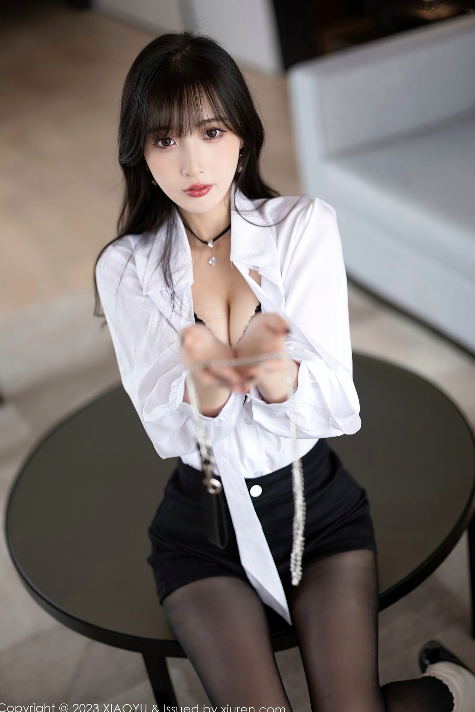 Gallery - XiaoYu语画界 - Painting World -1020-林星阑-迷人私房黑丝制服诱惑-性感白衬衫美腿-2023.05.05诱惑私房照黑丝性感语画界 - Painting World  林星阑女神私房照_秀色女神 - image 36