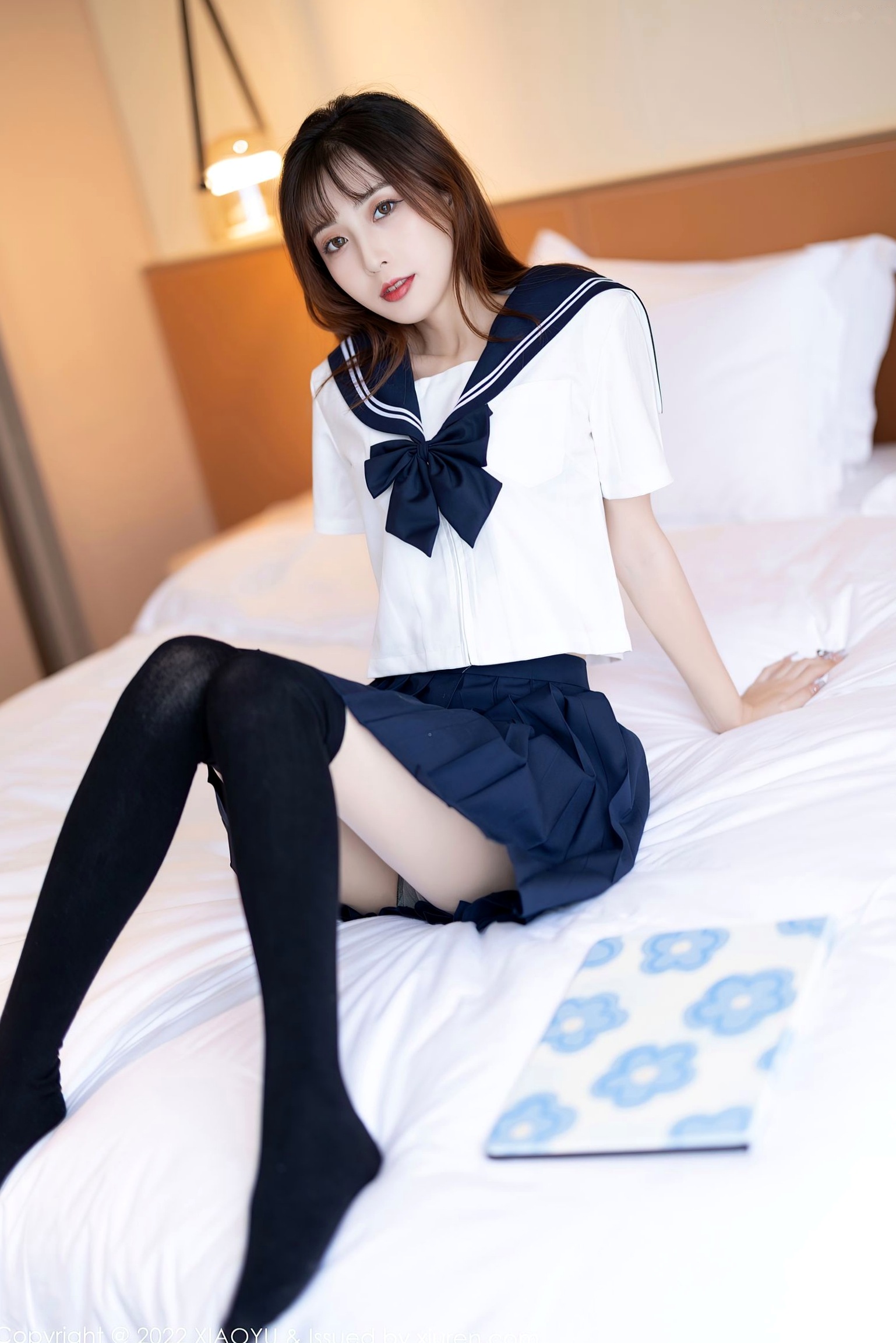 Gallery - XiaoYu语画界 - Painting World -726-林星阑-JK制服黑丝袜蕾丝内衣-2022.03.01语画界 - Painting World  林星阑女神私房照_秀色女神 - image 3