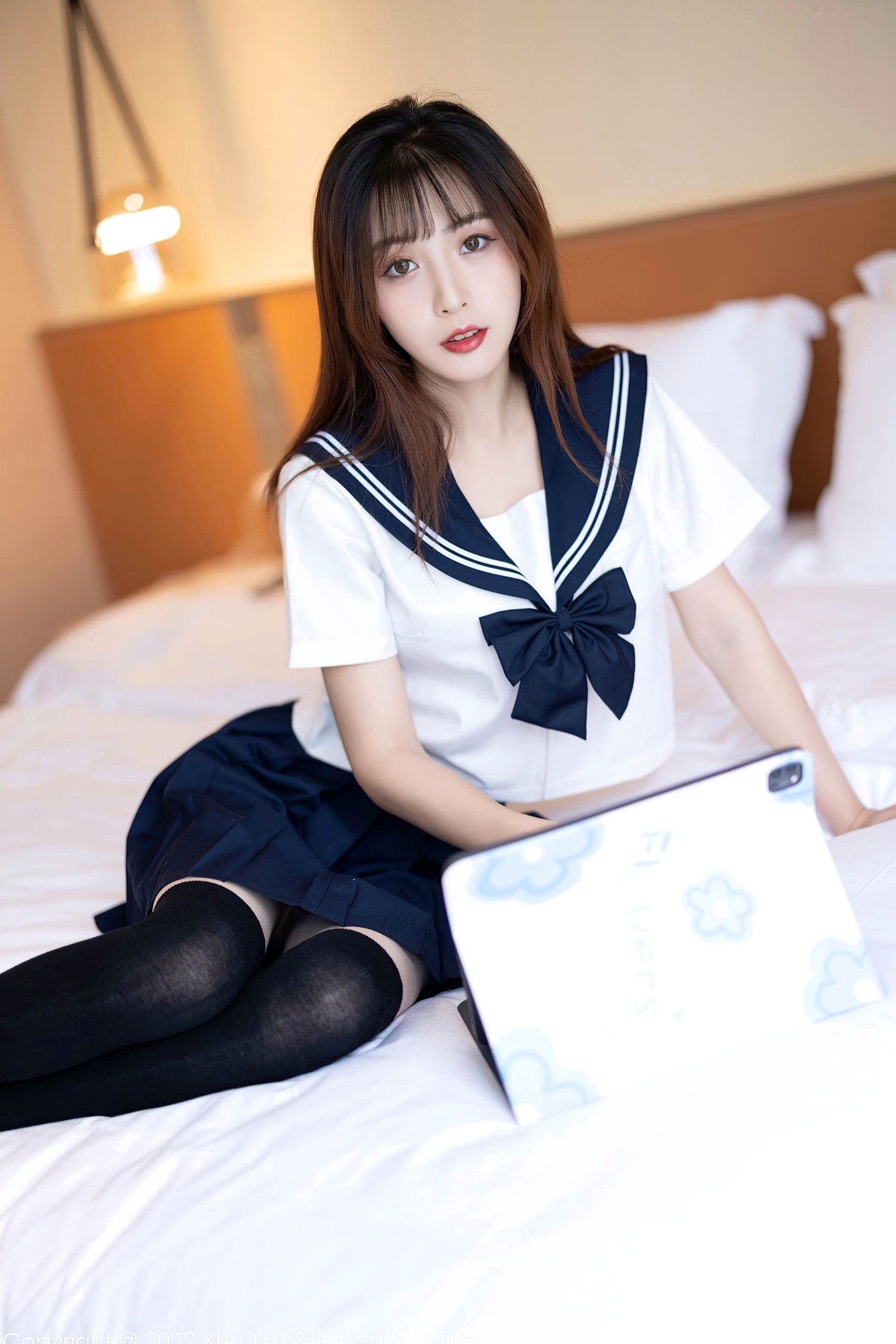 Gallery - XiaoYu语画界 - Painting World -726-林星阑-JK制服黑丝袜蕾丝内衣-2022.03.01语画界 - Painting World  林星阑女神私房照_秀色女神 - image 5