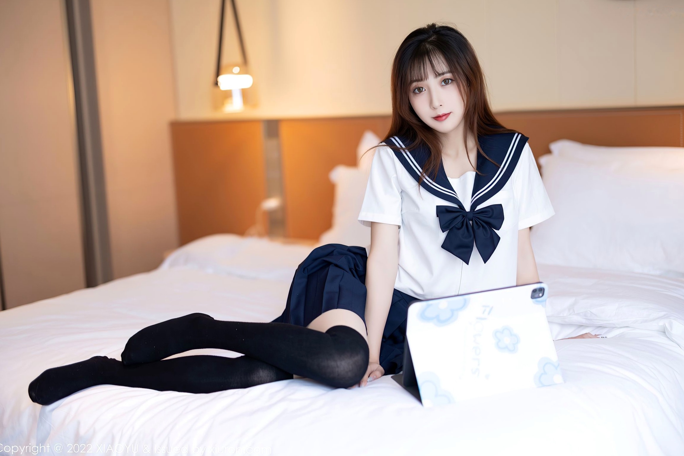 Gallery - XiaoYu语画界 - Painting World -726-林星阑-JK制服黑丝袜蕾丝内衣-2022.03.01语画界 - Painting World  林星阑女神私房照_秀色女神 - image 8