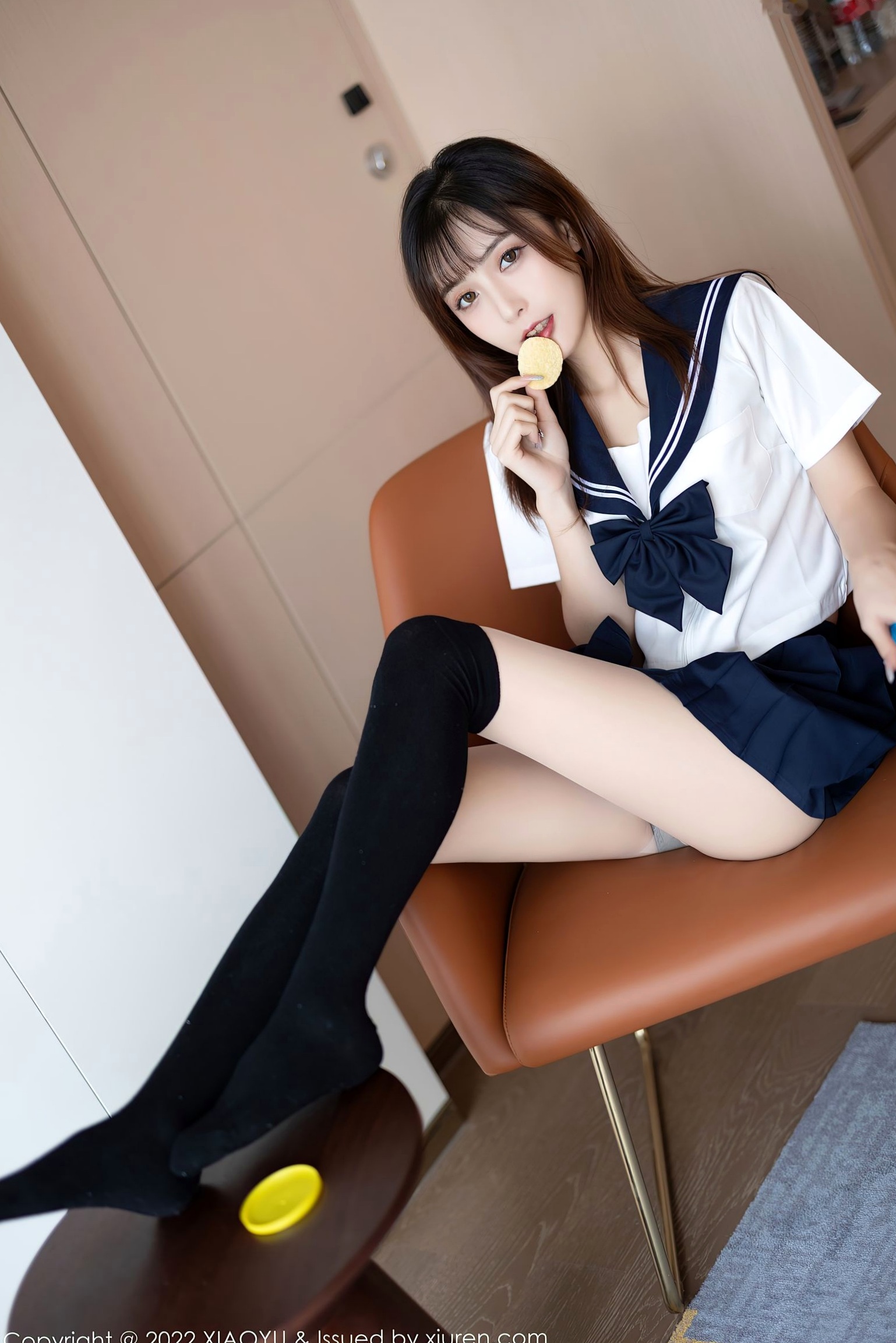 Gallery - XiaoYu语画界 - Painting World -726-林星阑-JK制服黑丝袜蕾丝内衣-2022.03.01语画界 - Painting World  林星阑女神私房照_秀色女神 - image 19