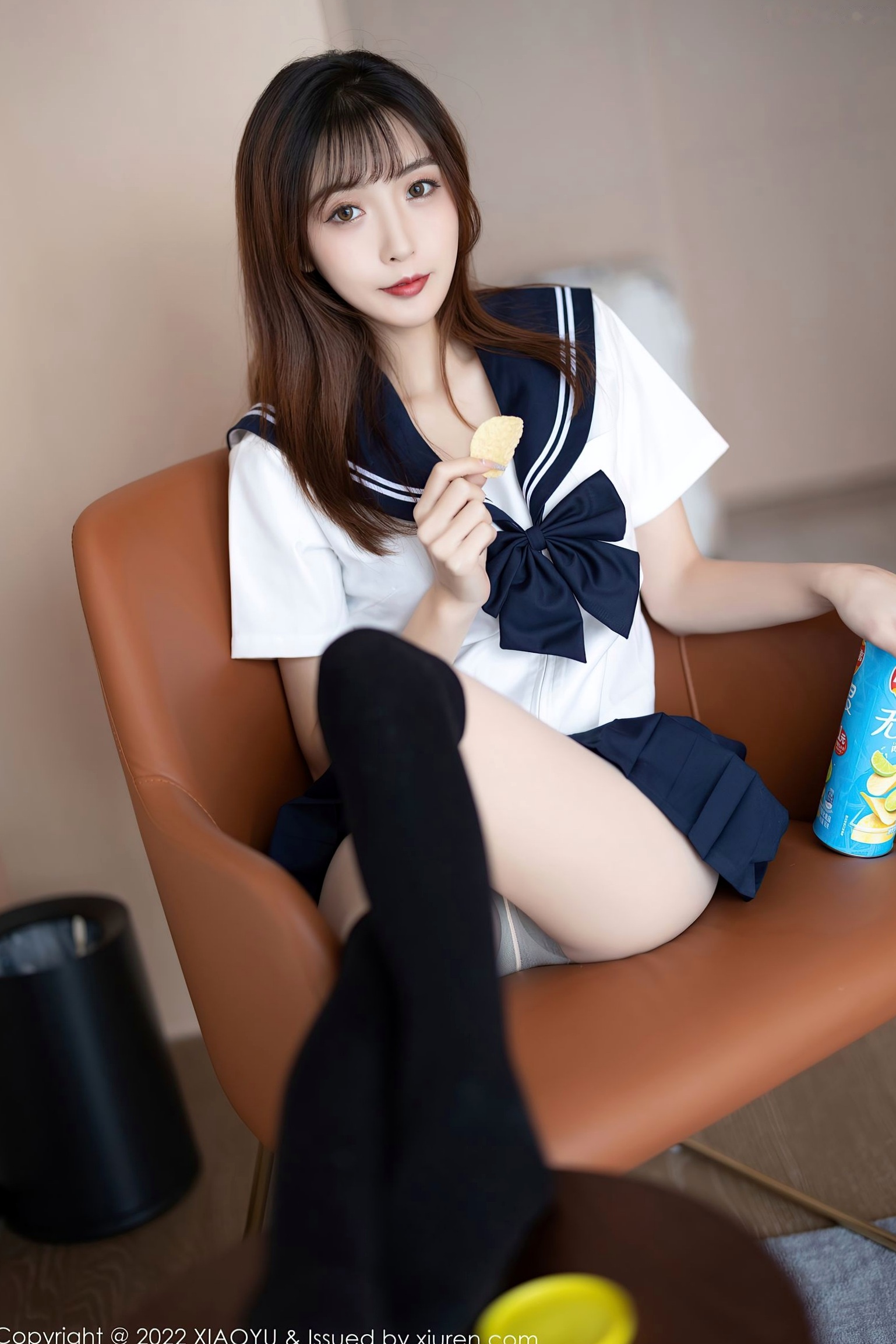 Gallery - XiaoYu语画界 - Painting World -726-林星阑-JK制服黑丝袜蕾丝内衣-2022.03.01语画界 - Painting World  林星阑女神私房照_秀色女神 - image 20