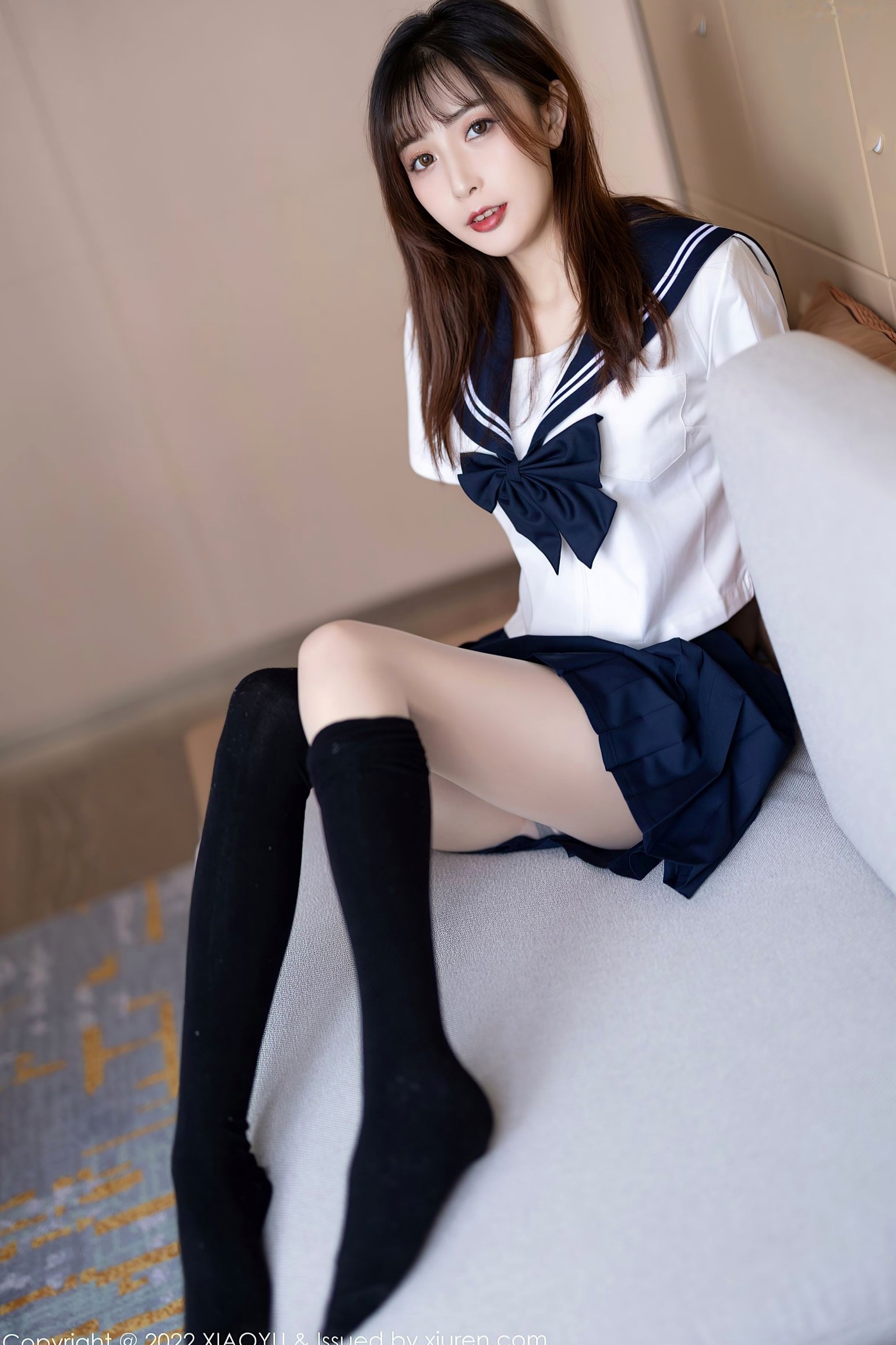 Gallery - XiaoYu语画界 - Painting World -726-林星阑-JK制服黑丝袜蕾丝内衣-2022.03.01语画界 - Painting World  林星阑女神私房照_秀色女神 - image 29