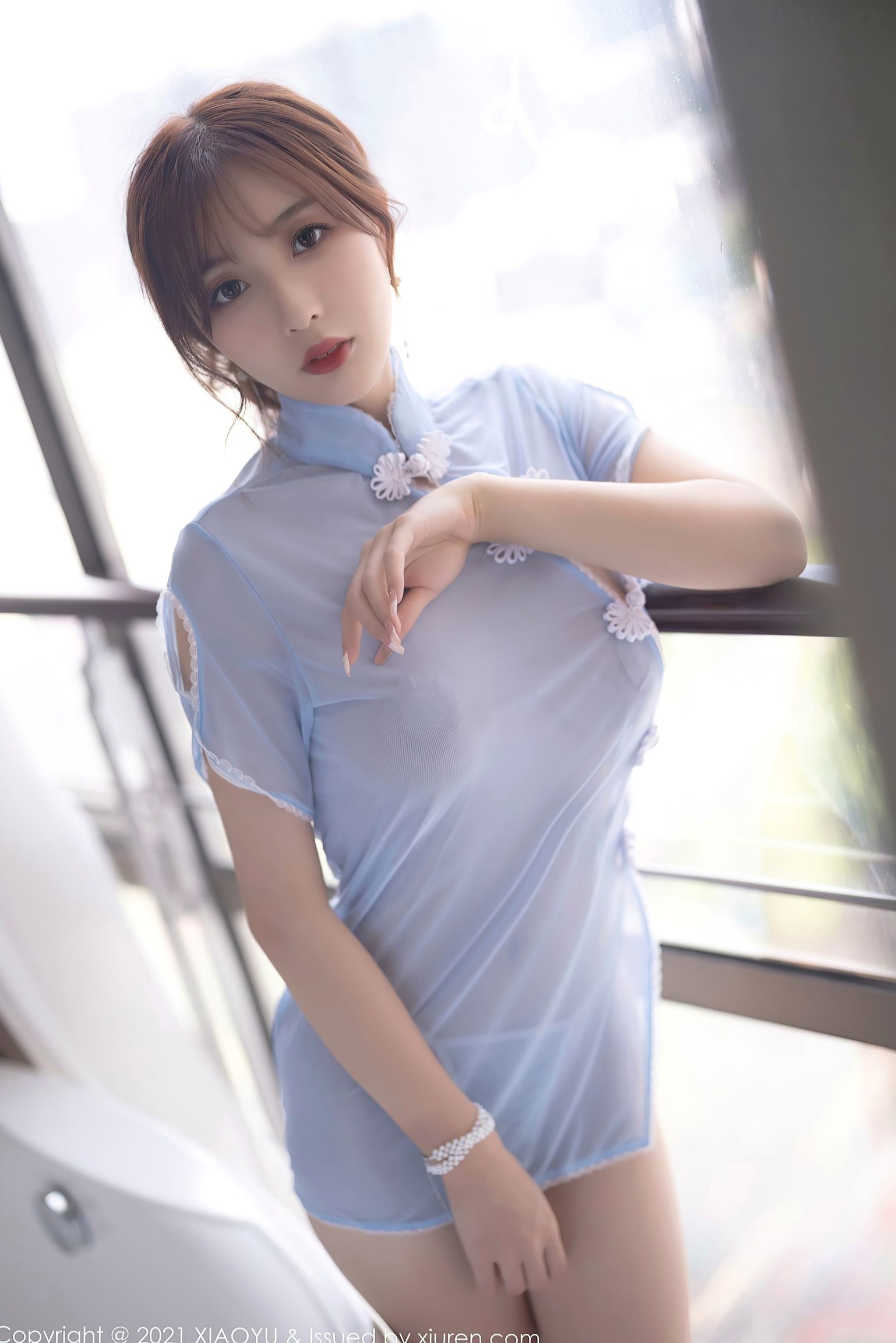 Gallery - XiaoYu语画界 - Painting World -594-林星阑：轻薄透视古韵旗袍诱惑，唯美私房写真，极致曼妙曲线尽显，2021.08.17旗袍性感诱惑私房照语画界 - Painting World 大尺度 林星阑女神私房照_秀色女神 - image 30