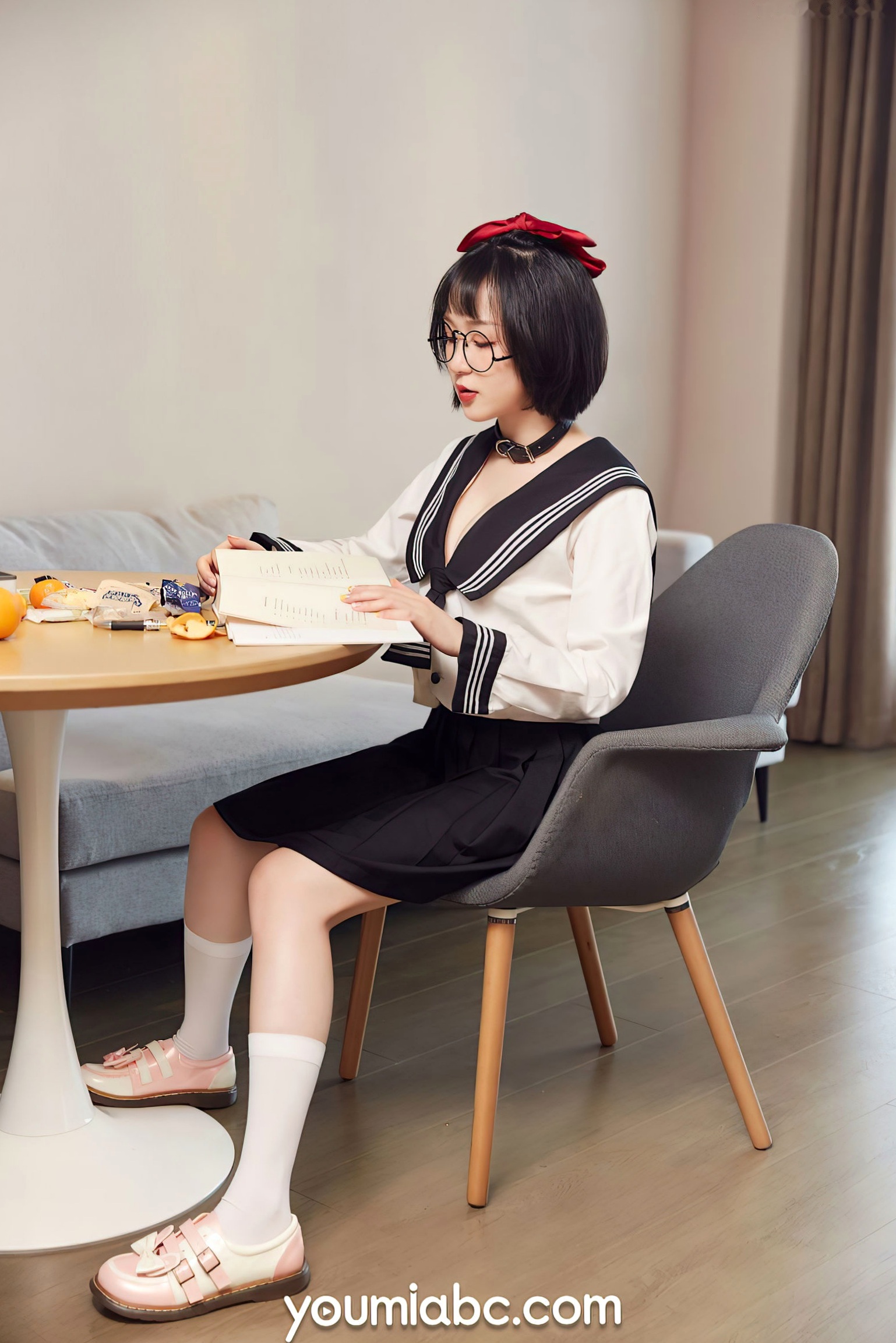 Gallery - YouMi尤蜜-2021.09.21-龙女宝宝-《秘密教学》尤蜜荟 - Chiness Model  龙女宝宝女神私房照_秀色女神 - image 2