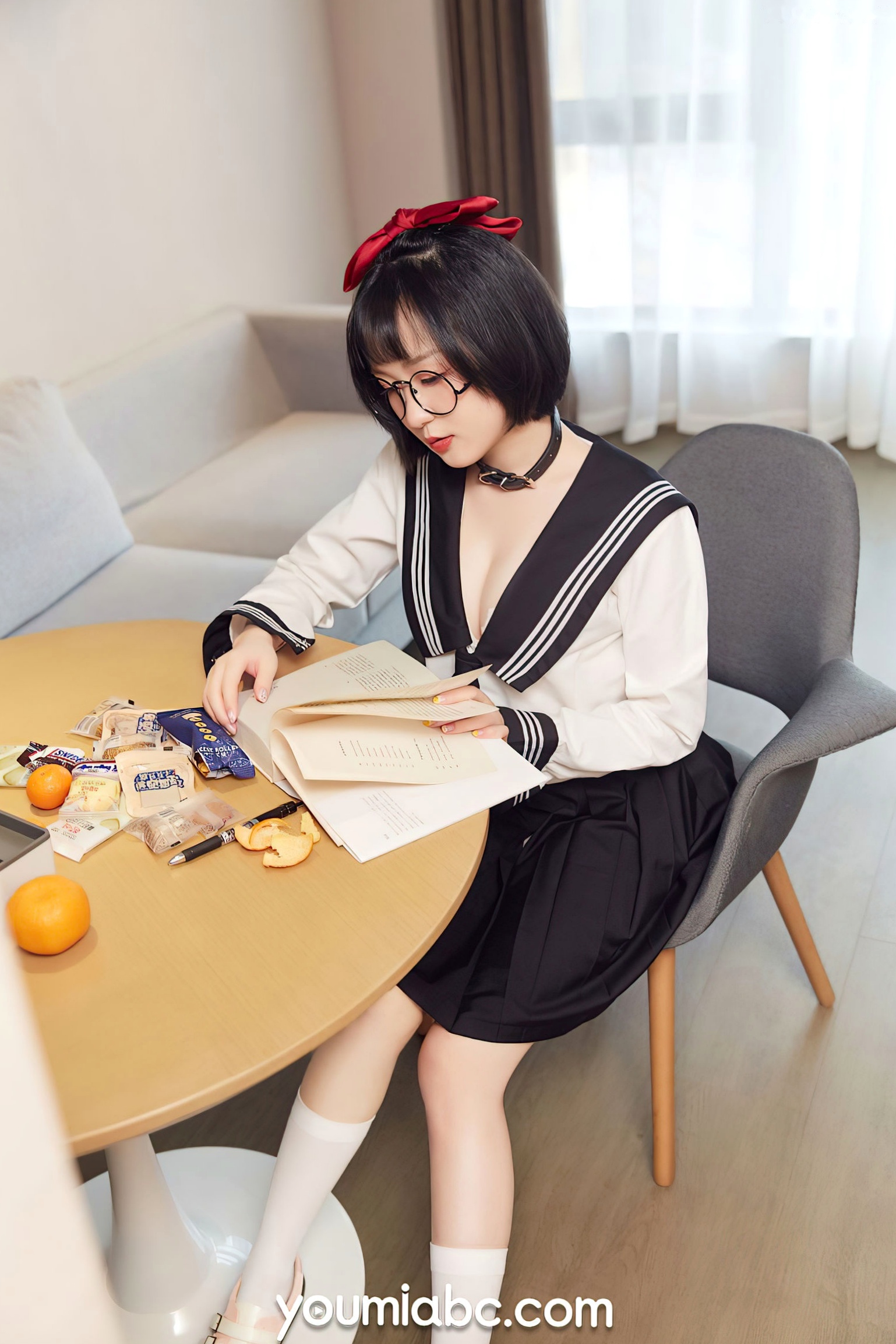 Gallery - YouMi尤蜜-2021.09.21-龙女宝宝-《秘密教学》尤蜜荟 - Chiness Model  龙女宝宝女神私房照_秀色女神 - image 3
