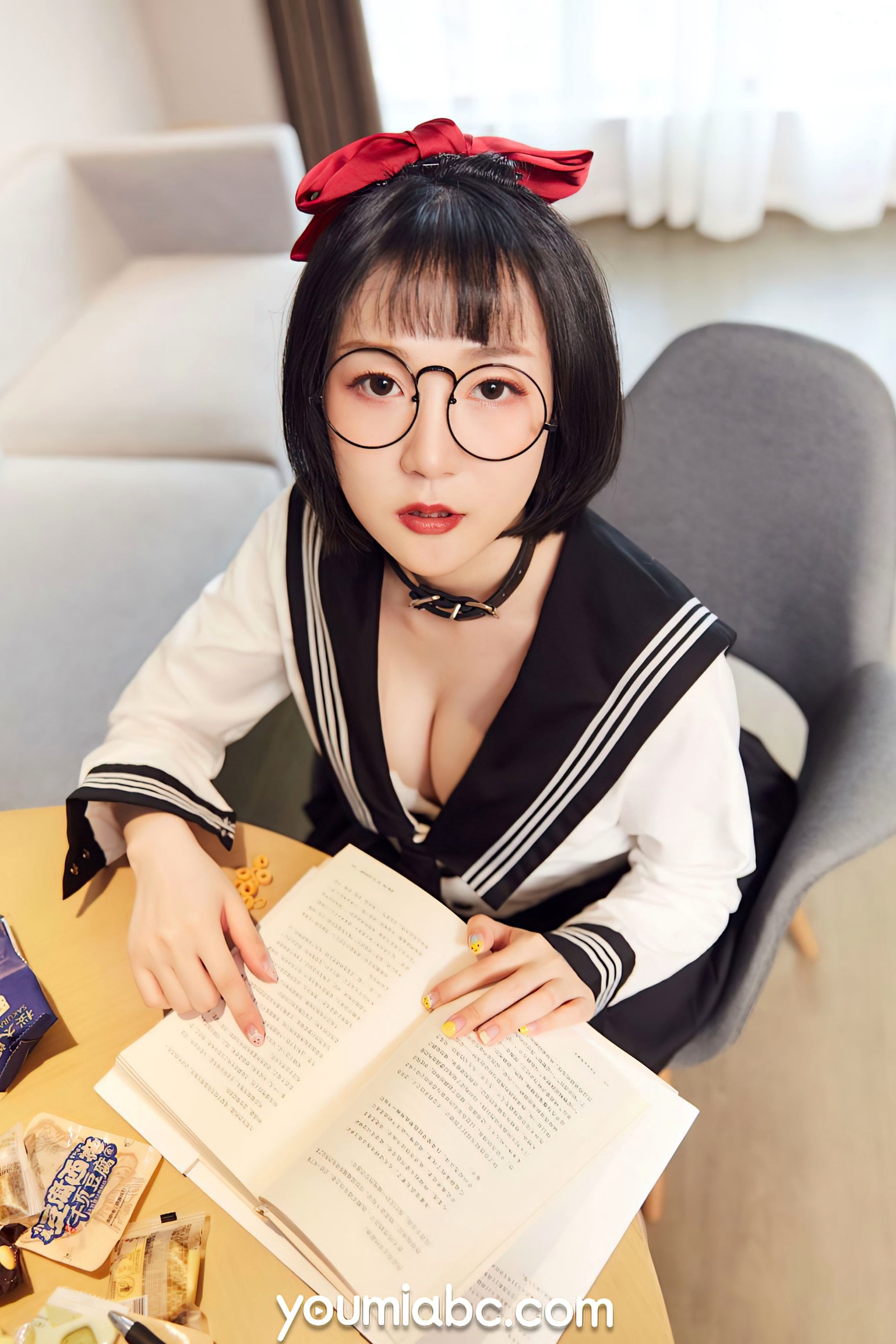 Gallery - YouMi尤蜜-2021.09.21-龙女宝宝-《秘密教学》尤蜜荟 - Chiness Model  龙女宝宝女神私房照_秀色女神 - image 15