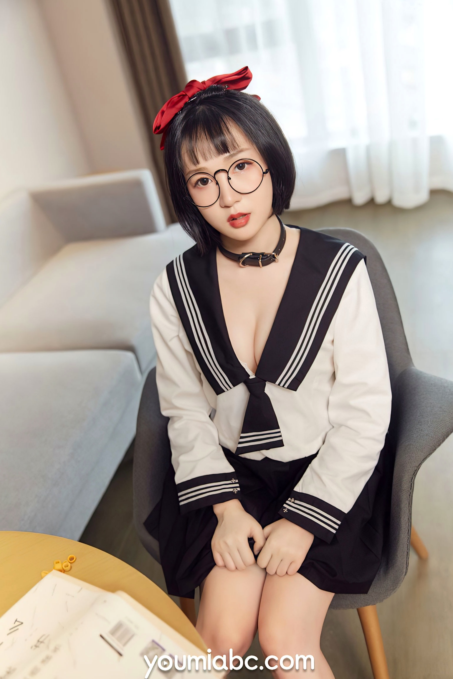 Gallery - YouMi尤蜜-2021.09.21-龙女宝宝-《秘密教学》尤蜜荟 - Chiness Model  龙女宝宝女神私房照_秀色女神 - image 17