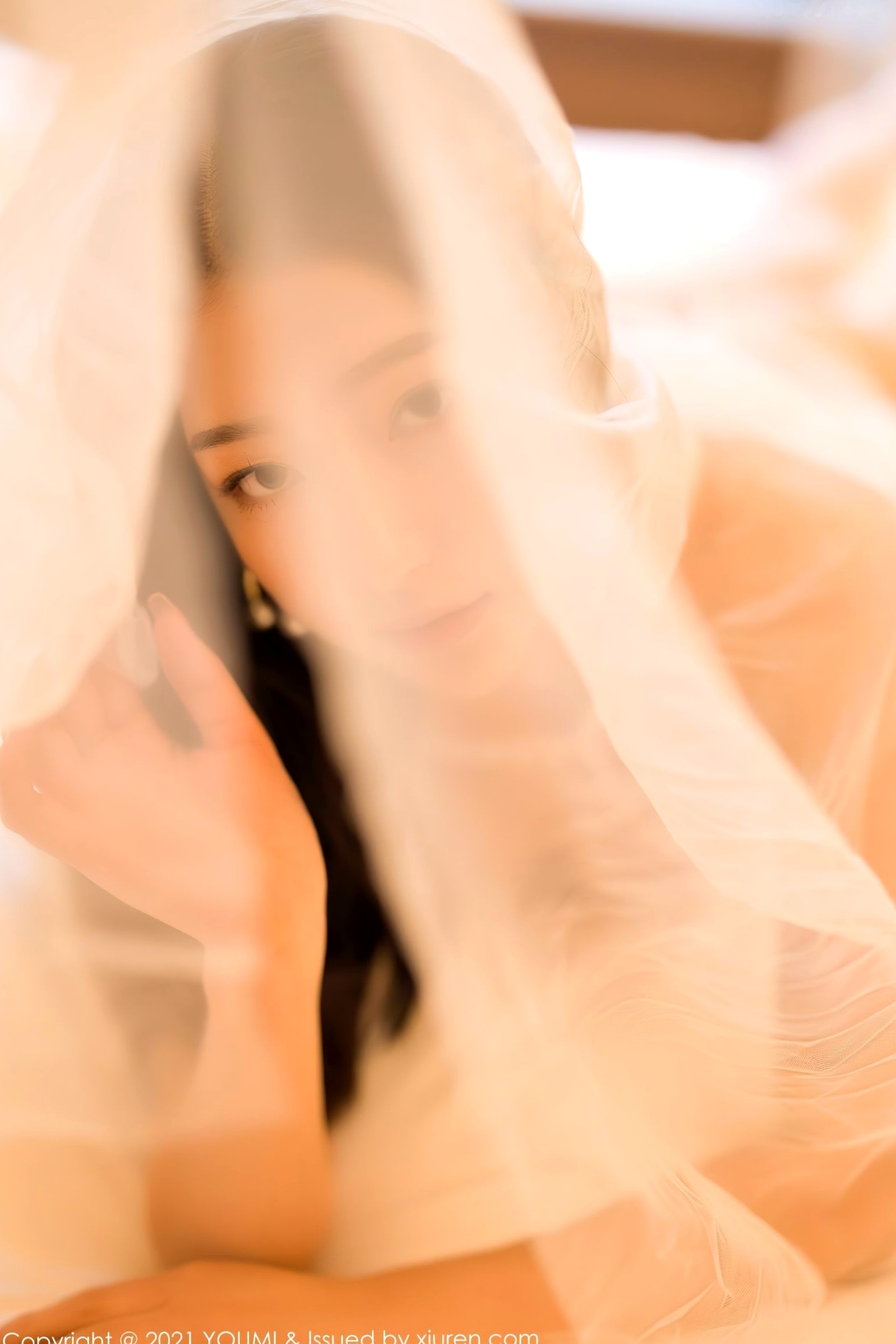 Gallery - YouMi尤蜜荟 - Chiness Model  熊小诺-成都旅拍唯美轻透白纱，私房室内性感内衣诱惑，展现骨感女神迷人风采尤蜜荟 - Chiness Model 性感诱惑白嫩私房照 哎小诺女神私房照_秀色女神 - image 34