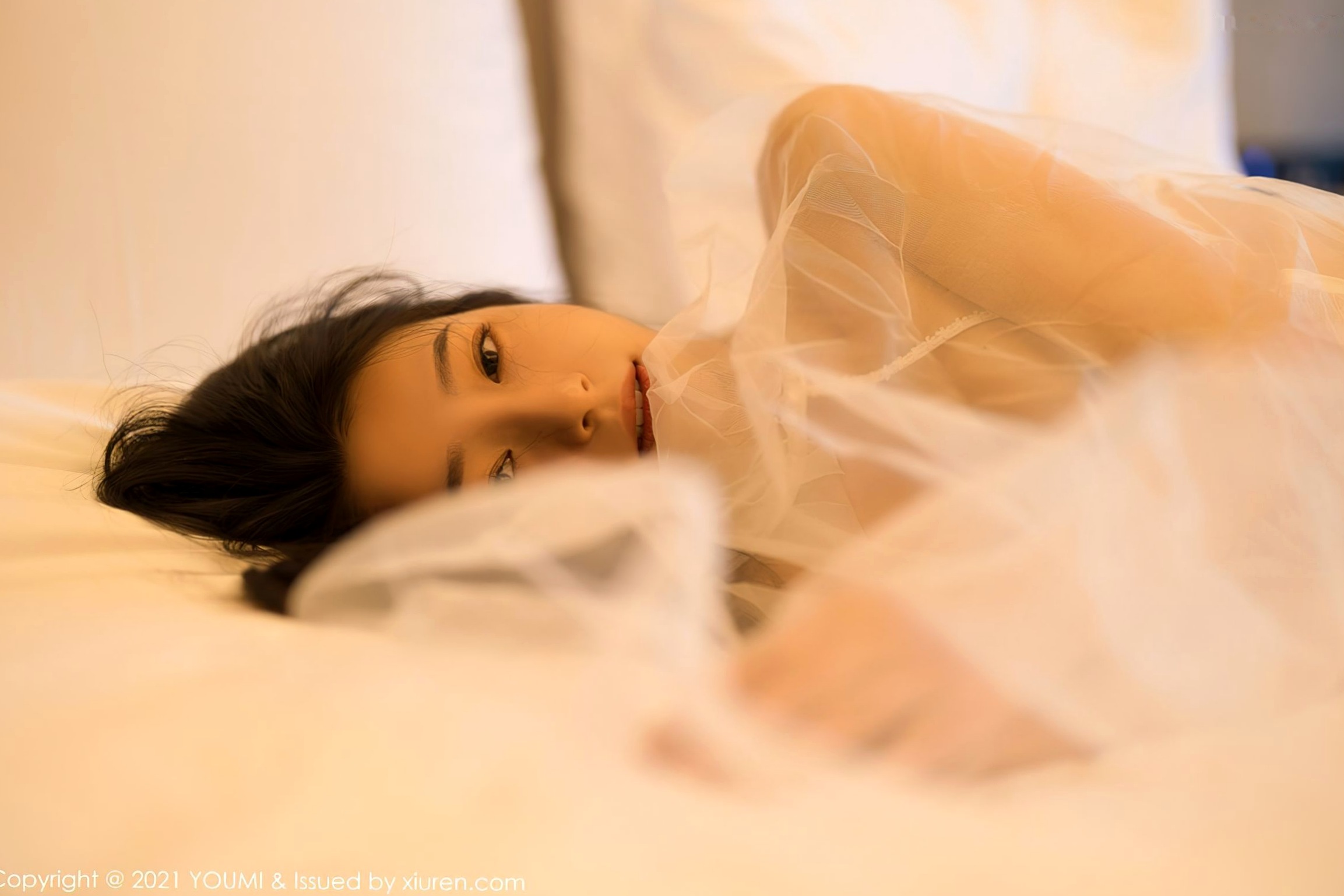 Gallery - YouMi尤蜜荟 - Chiness Model  熊小诺-成都旅拍唯美轻透白纱，私房室内性感内衣诱惑，展现骨感女神迷人风采尤蜜荟 - Chiness Model 性感诱惑白嫩私房照 哎小诺女神私房照_秀色女神 - image 40