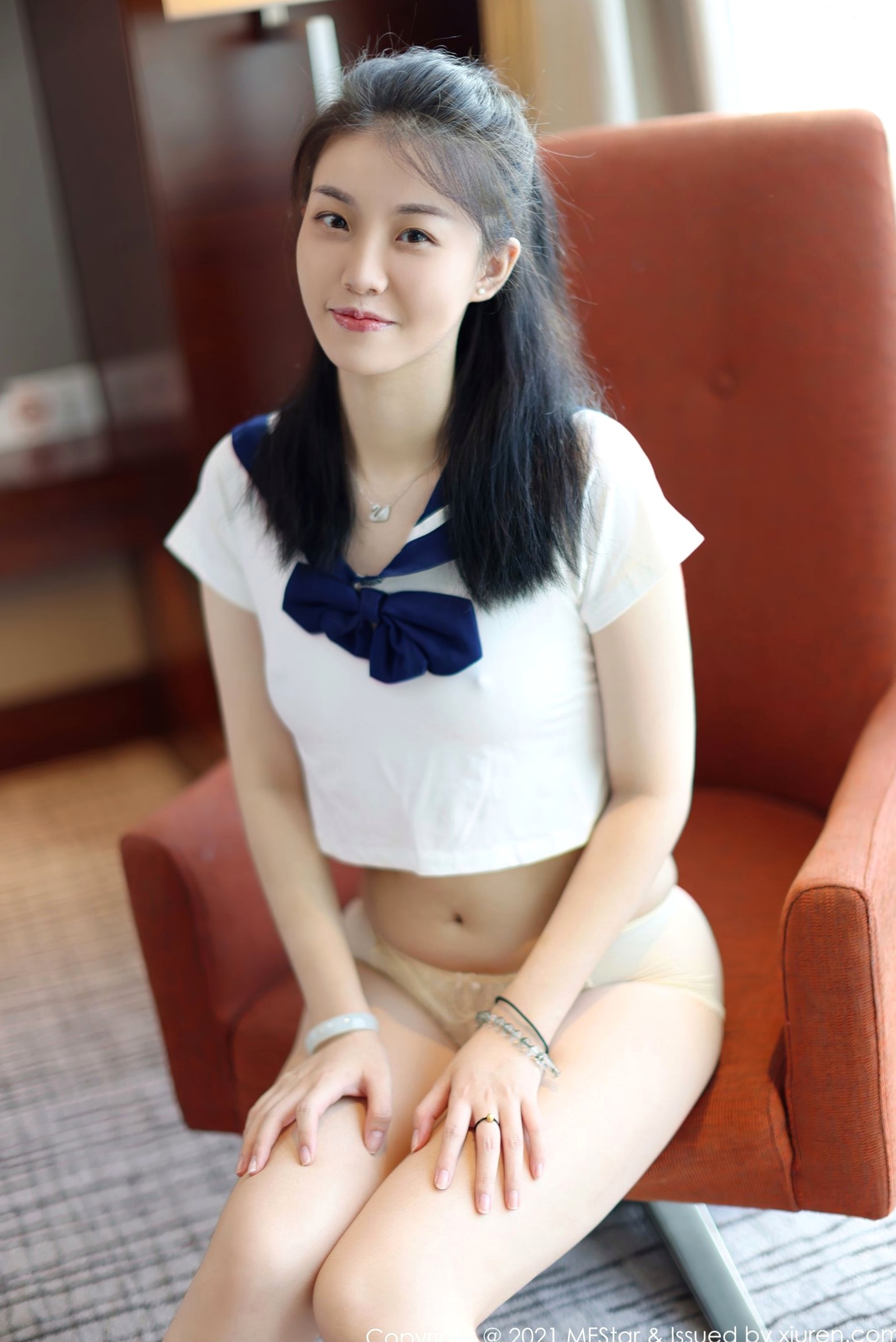 Gallery - MFStar模范学院-526-一颗甜蛋黄a-性感JK制服-居家私房清纯美腿运动风-2021.08.16模范学院制服性感清纯美腿私房照 一颗甜蛋黄a女神私房照_秀色女神 - image 46