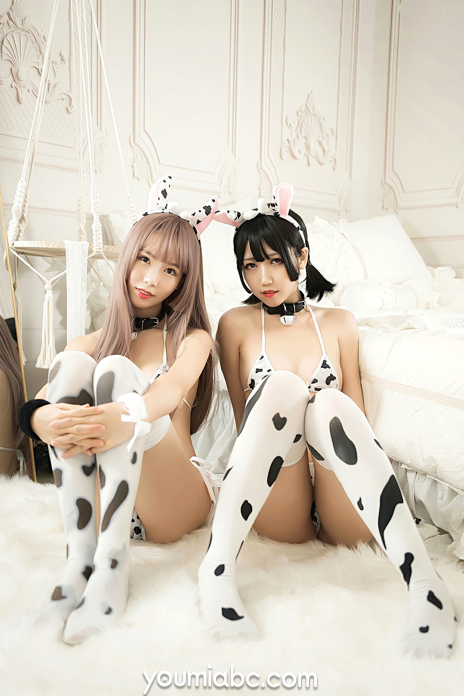 Gallery - YouMi尤蜜-抖娘利世-《奶牛派》-双子星可爱奶牛装角色扮演，性感比基尼私房写真，极致诱惑居家福利尤蜜荟 - Chiness Model 性感诱惑角色扮演私房照比基尼 抖娘利世女神私房照_秀色女神 - image 16