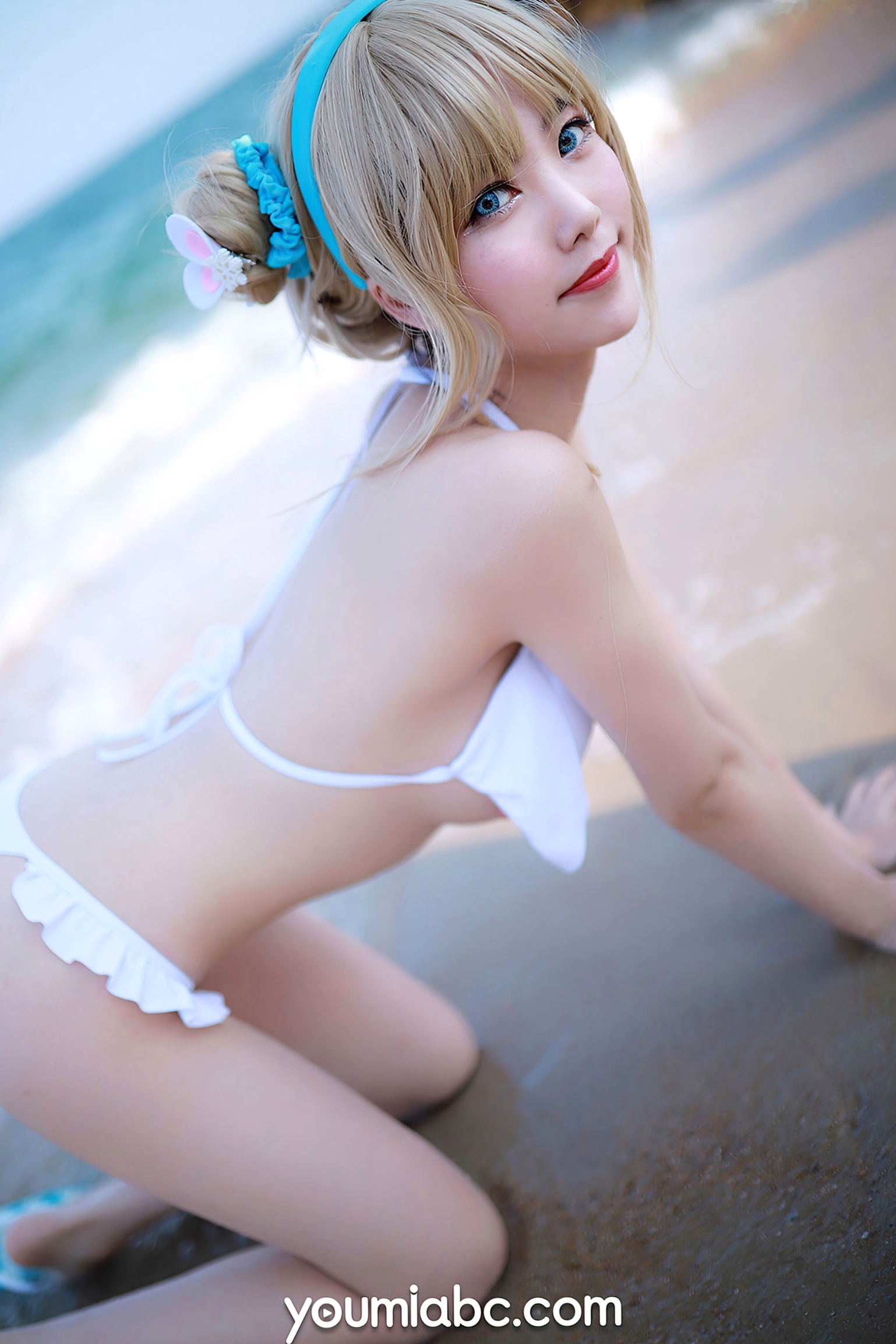 Gallery - YouMi尤蜜-2020.12.09-抖娘利世-《海边的索米》：海边岩石礁滩比基尼性感高清写真性感比基尼清纯尤蜜荟 - Chiness Model 沙滩 抖娘利世女神私房照_秀色女神 - image 22