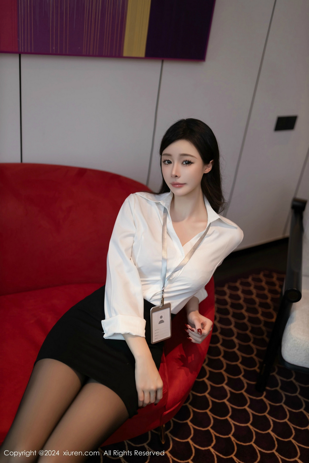 [XiuRen]高清写真图 2024.12.20 No.9637 小逗逗 黑丝美腿