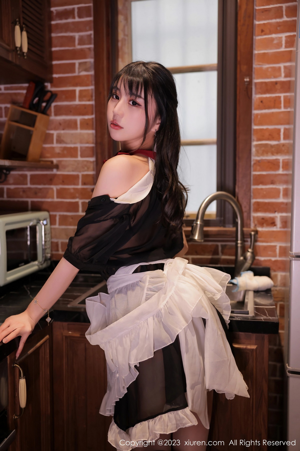 [XiuRen]高清写真图 2023.02.23 No.6310 tina_甜仔 女仆服美臀