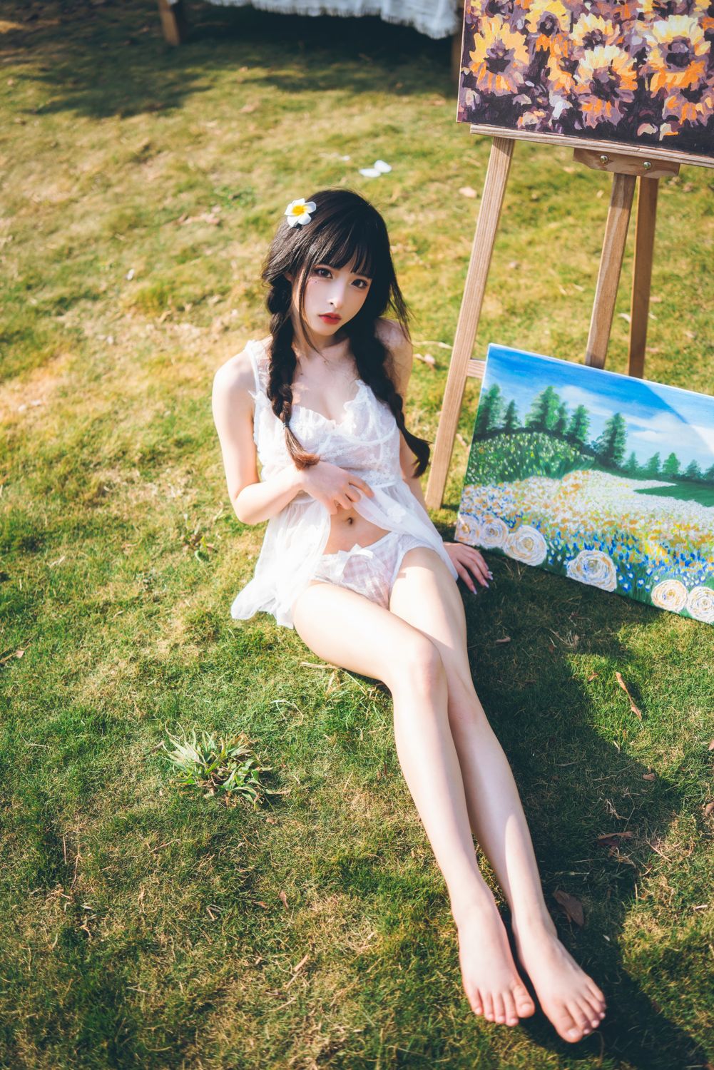 清水由乃 - 田园蕾丝裙