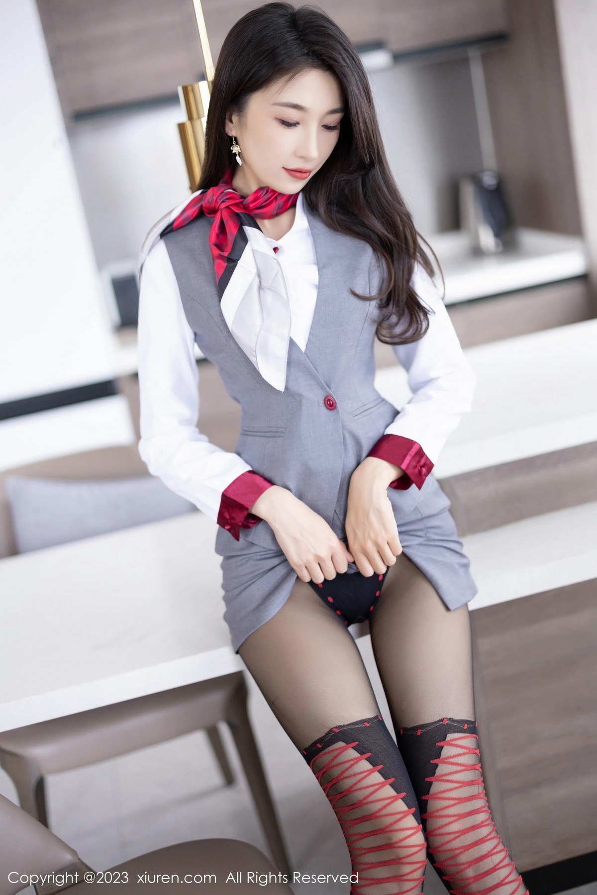 [XiuRen]高清写真图 2023.06.25 No.6967 林乐一 黑丝美腿