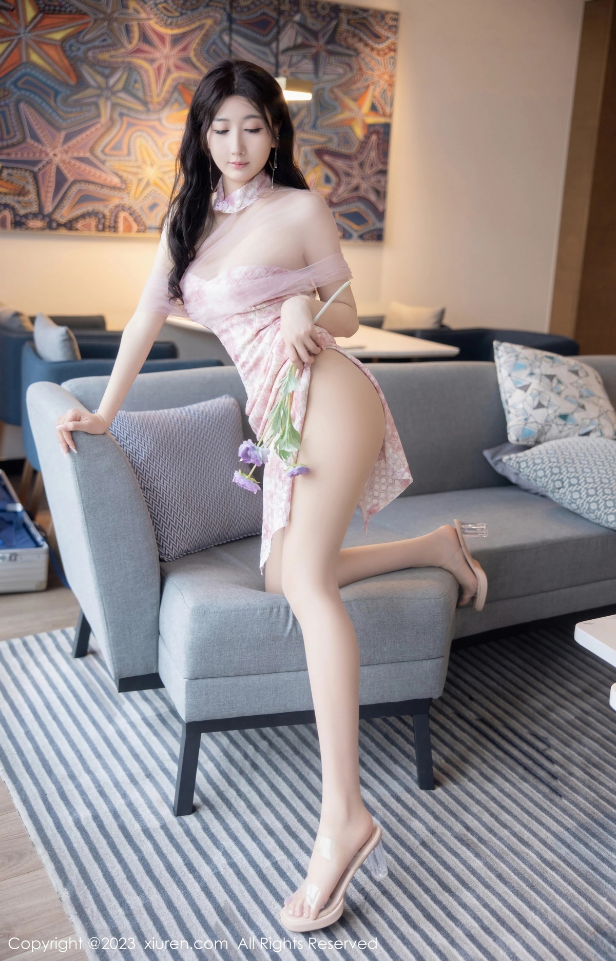 [XiuRen]高清写真图 2023.02.23 No.6313 江真真 妩媚美腿