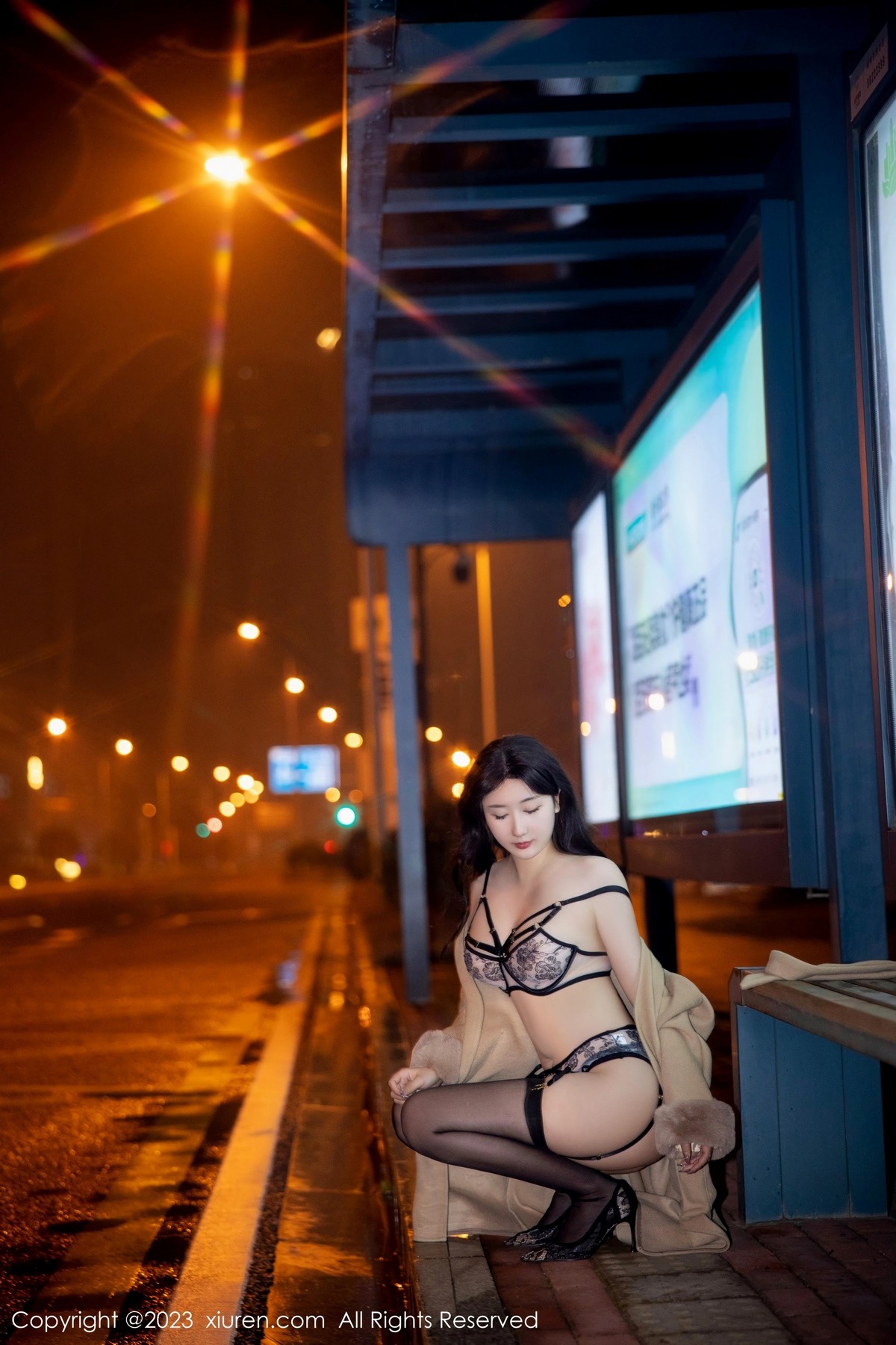 [XiuRen]高清写真图 2023.03.16 No.6424 江真真 黑丝美臀