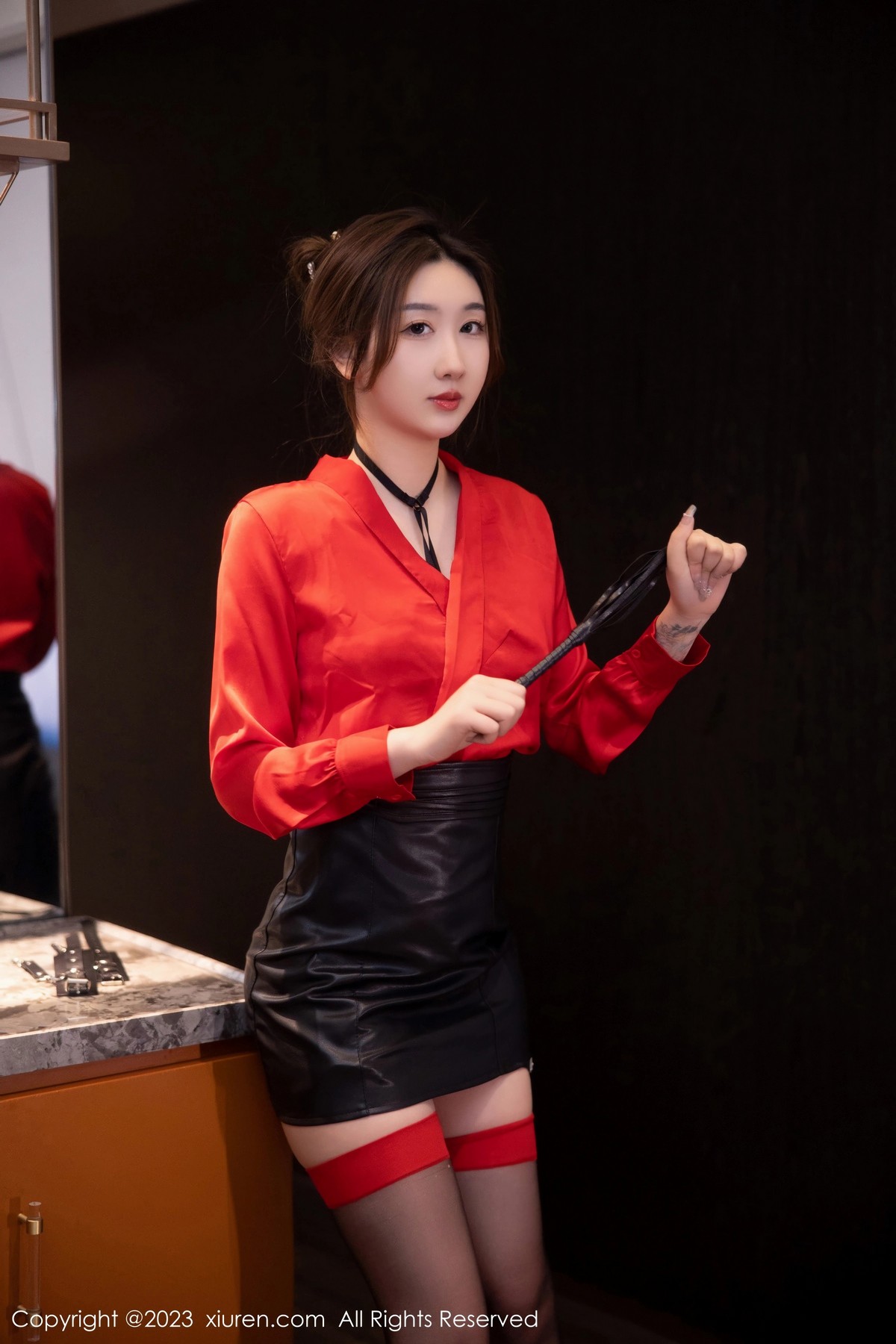 [XiuRen]高清写真图 2023.04.06 No.6529 江真真 黑丝短裙
