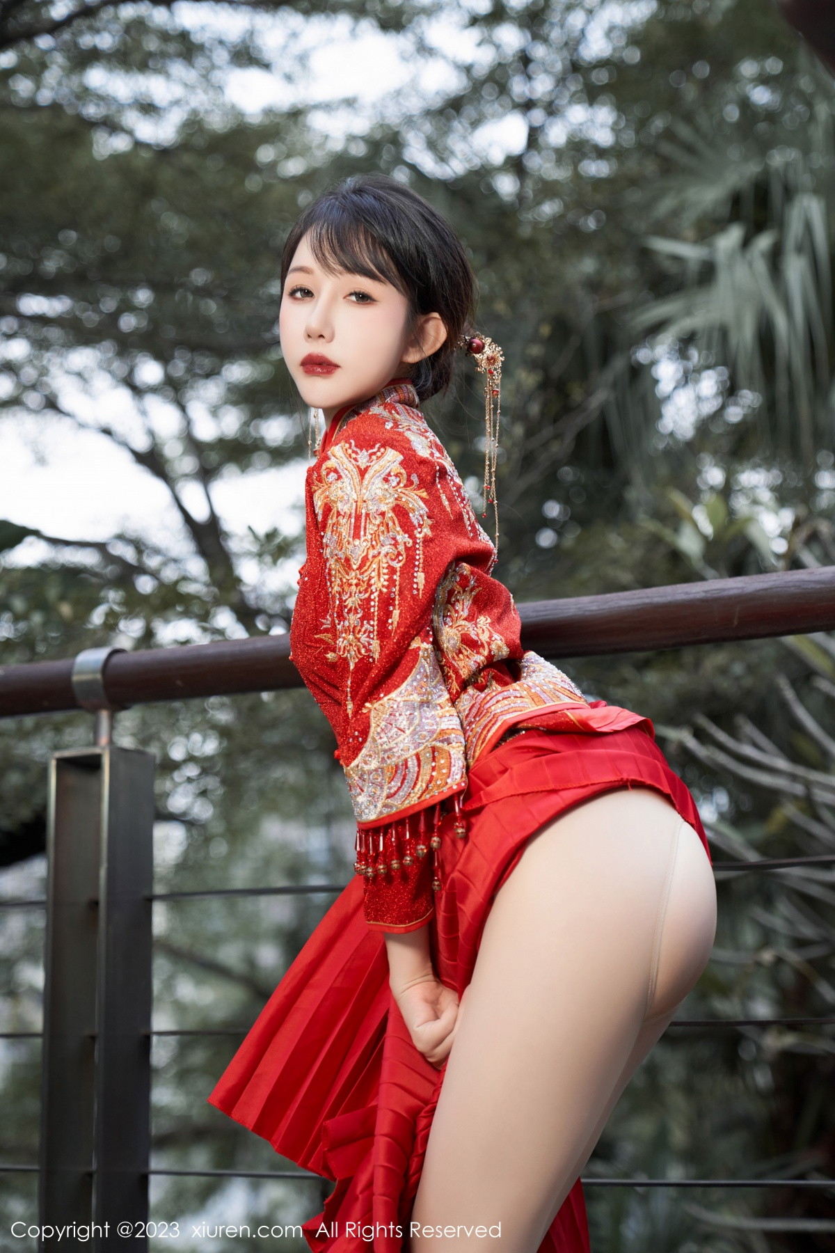 [XiuRen]高清写真图 2023.11.28 No.7729 波巧酱 新娘美腿