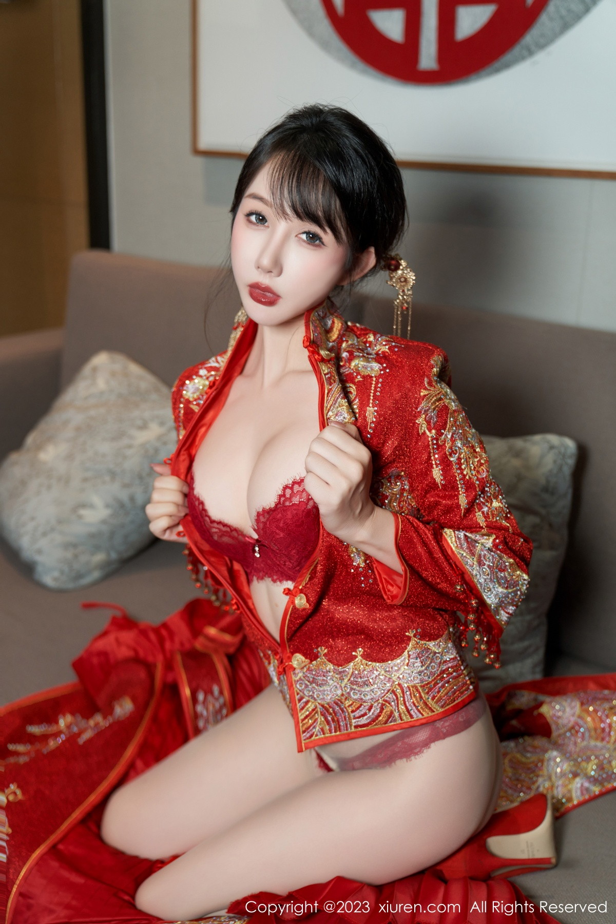 [XiuRen]高清写真图 2023.11.28 No.7729 波巧酱 新娘美腿